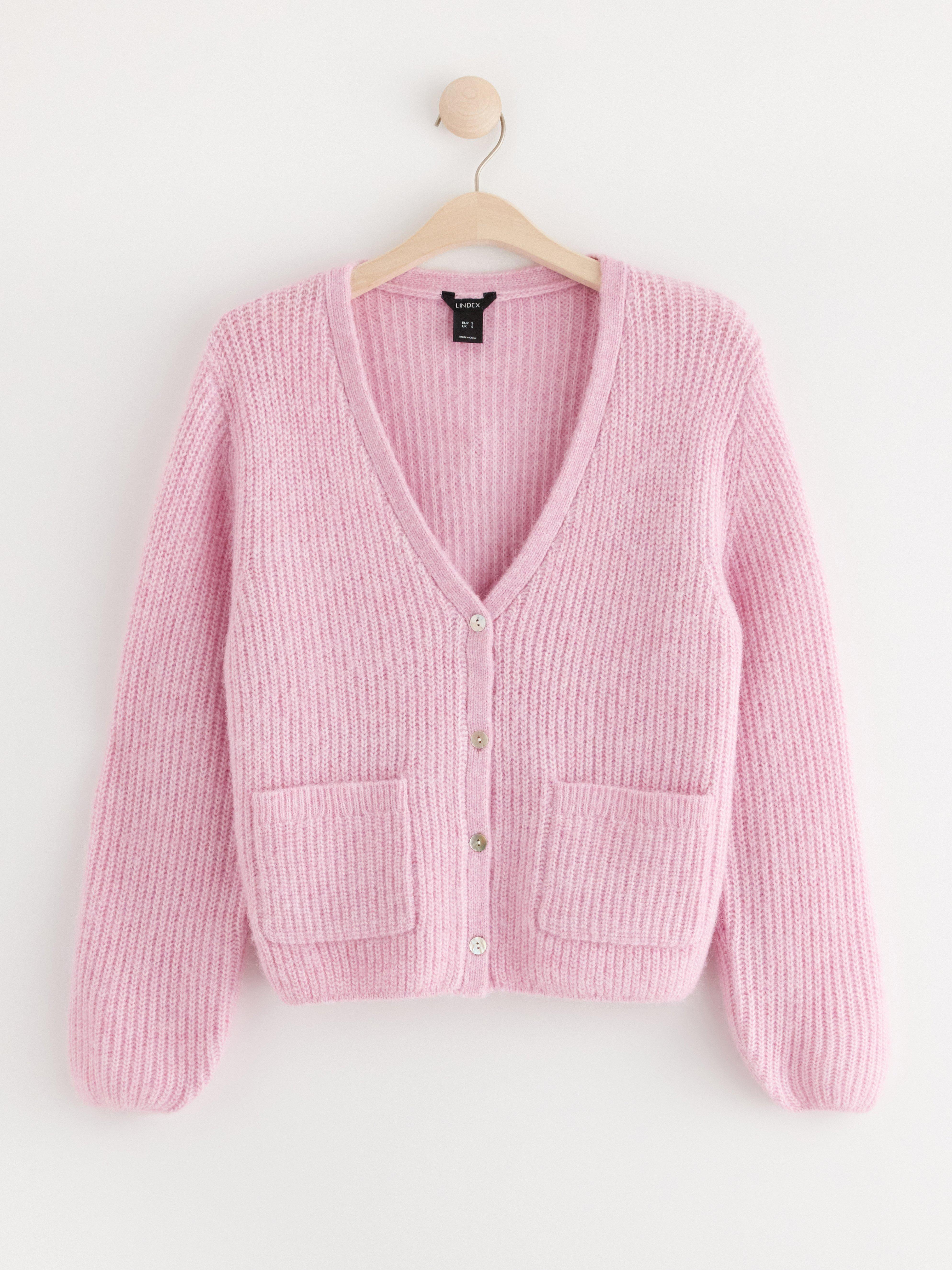 Cardigan  knitted pink