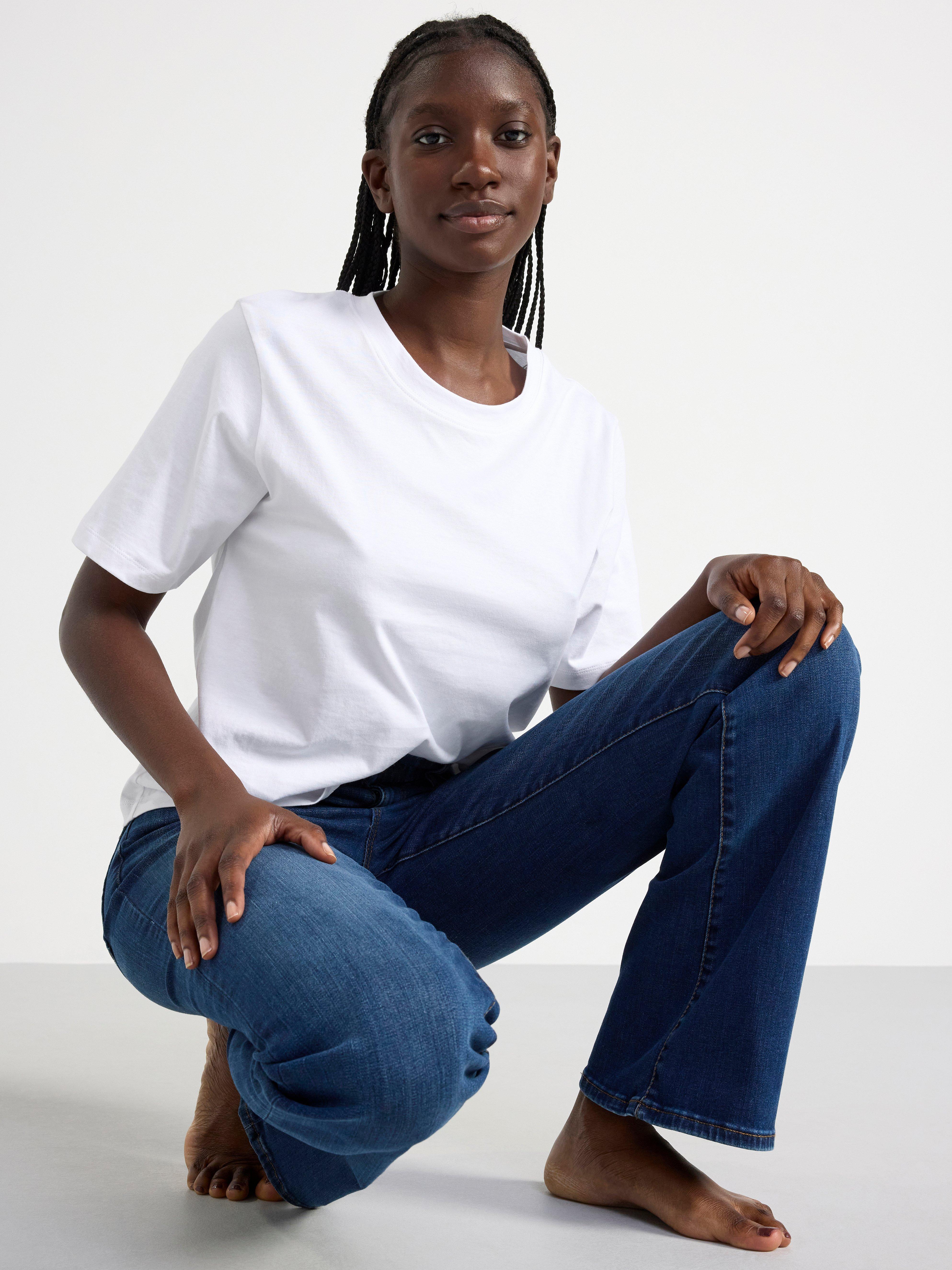 MIRA Curve super stretch flared jeans Denim blue