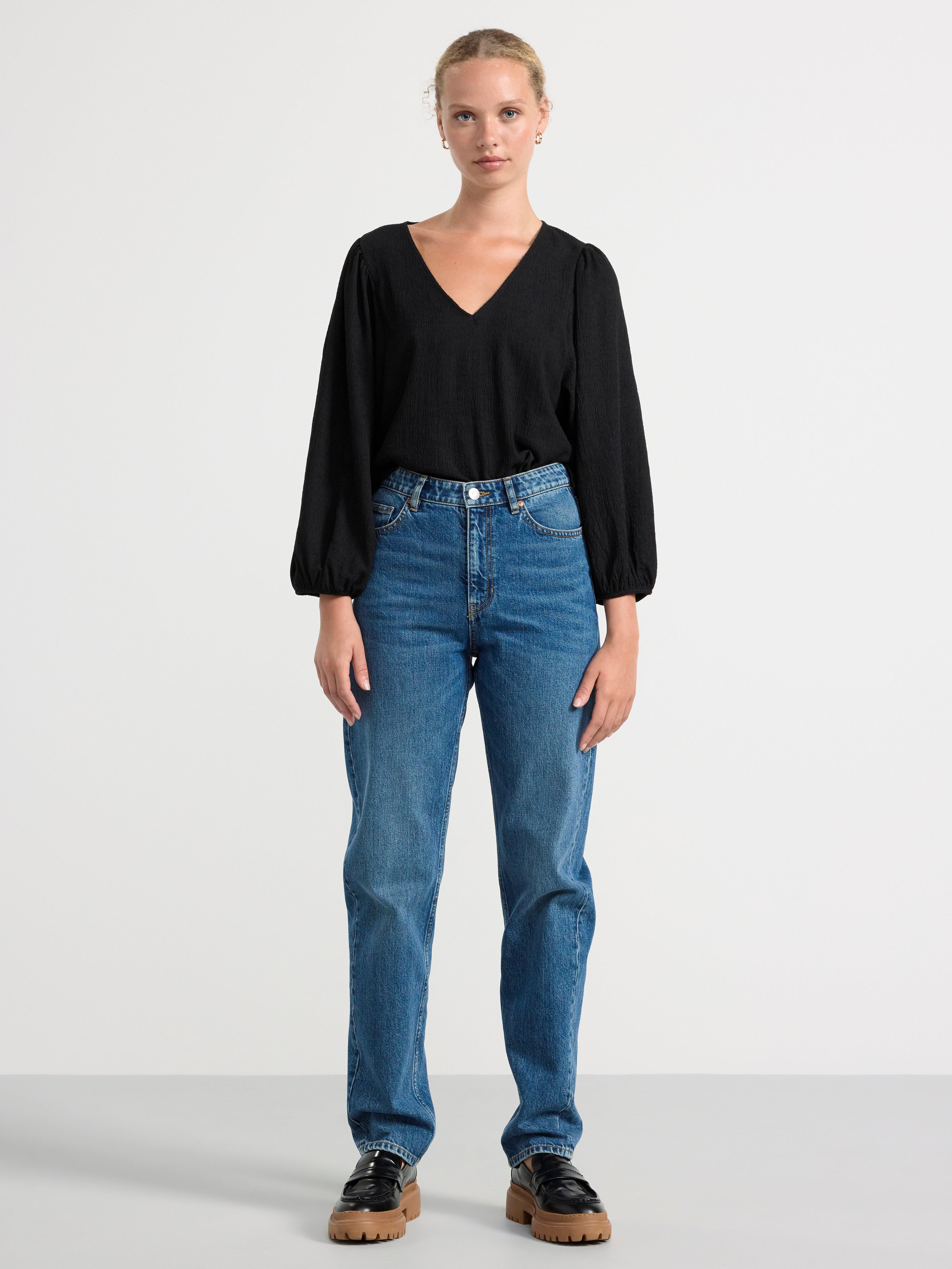 Puff sleeve blouse Black