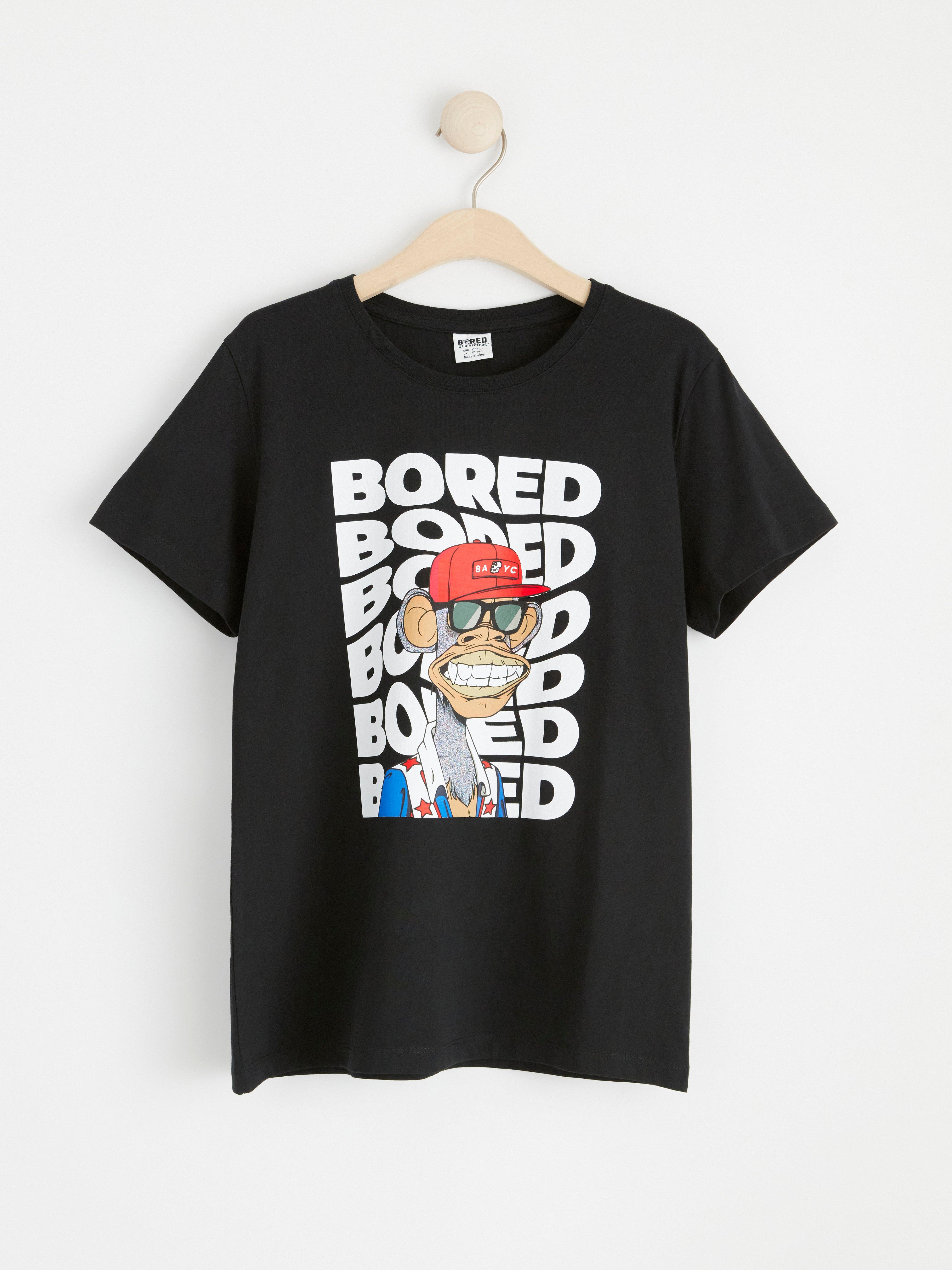 T-shirt with Bored of Directors print Black