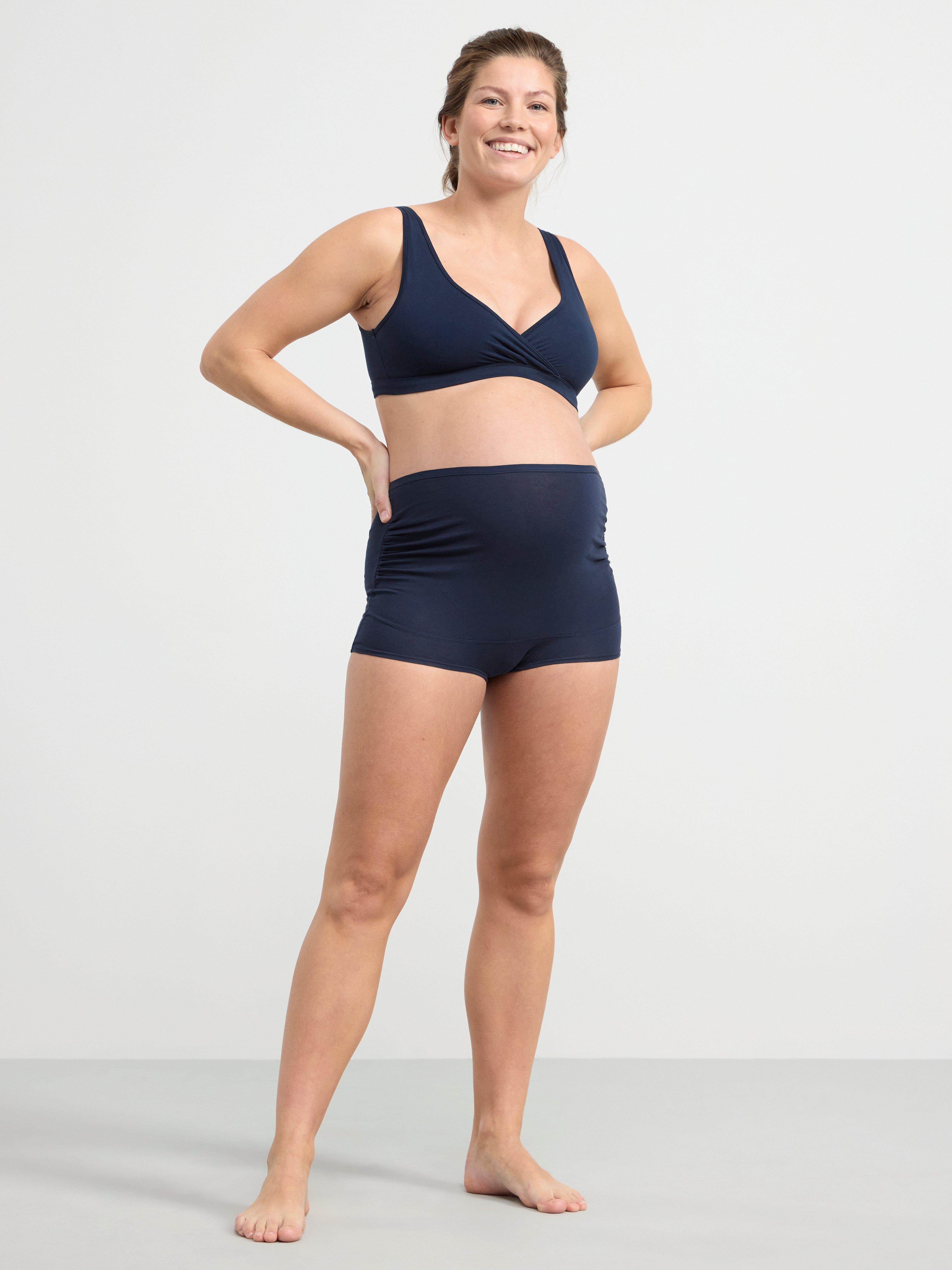 MOM 3-pack maternity briefs Light Dusty Blue