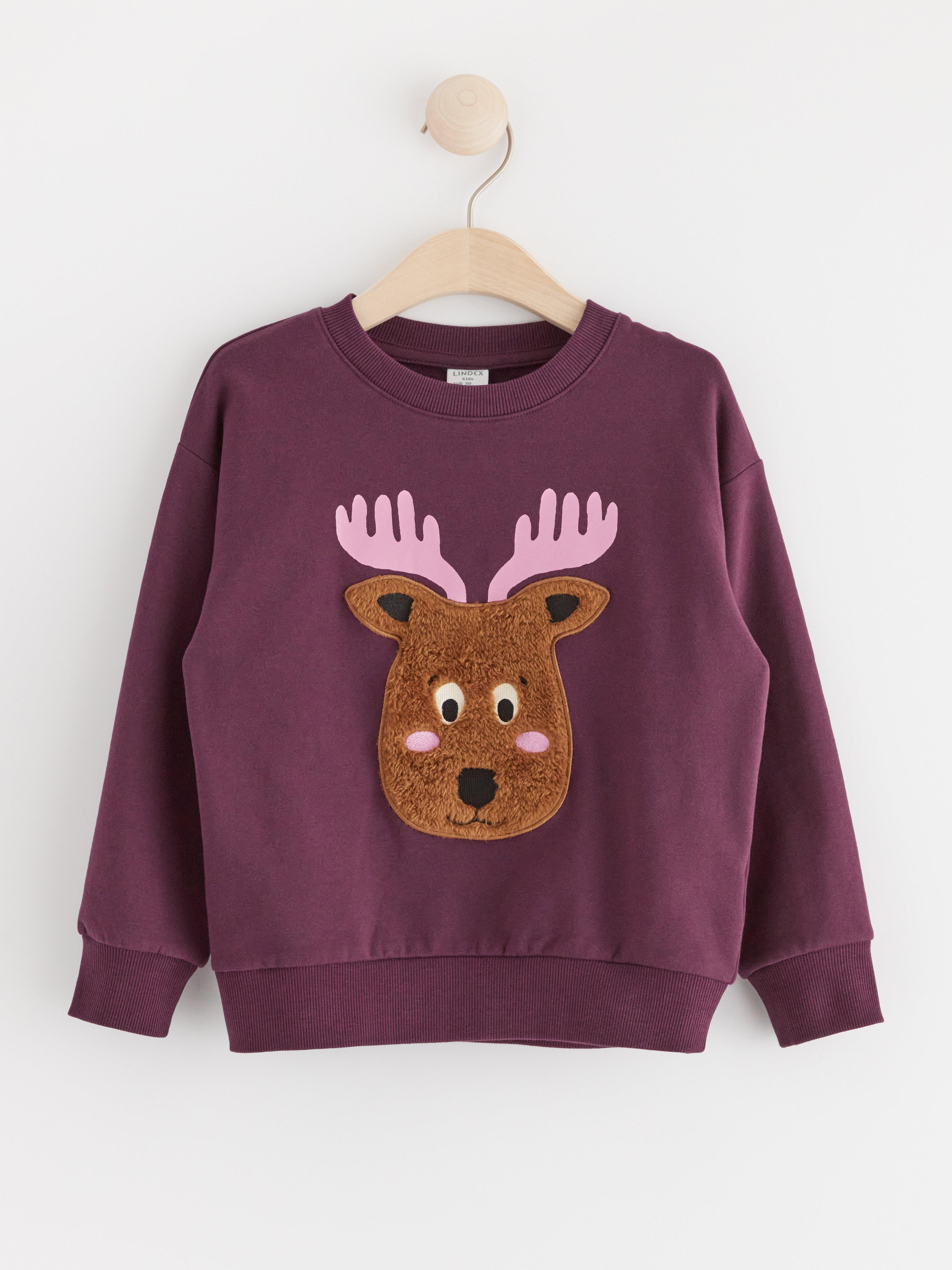 Sweatshirts with animal motif Dark Lilac