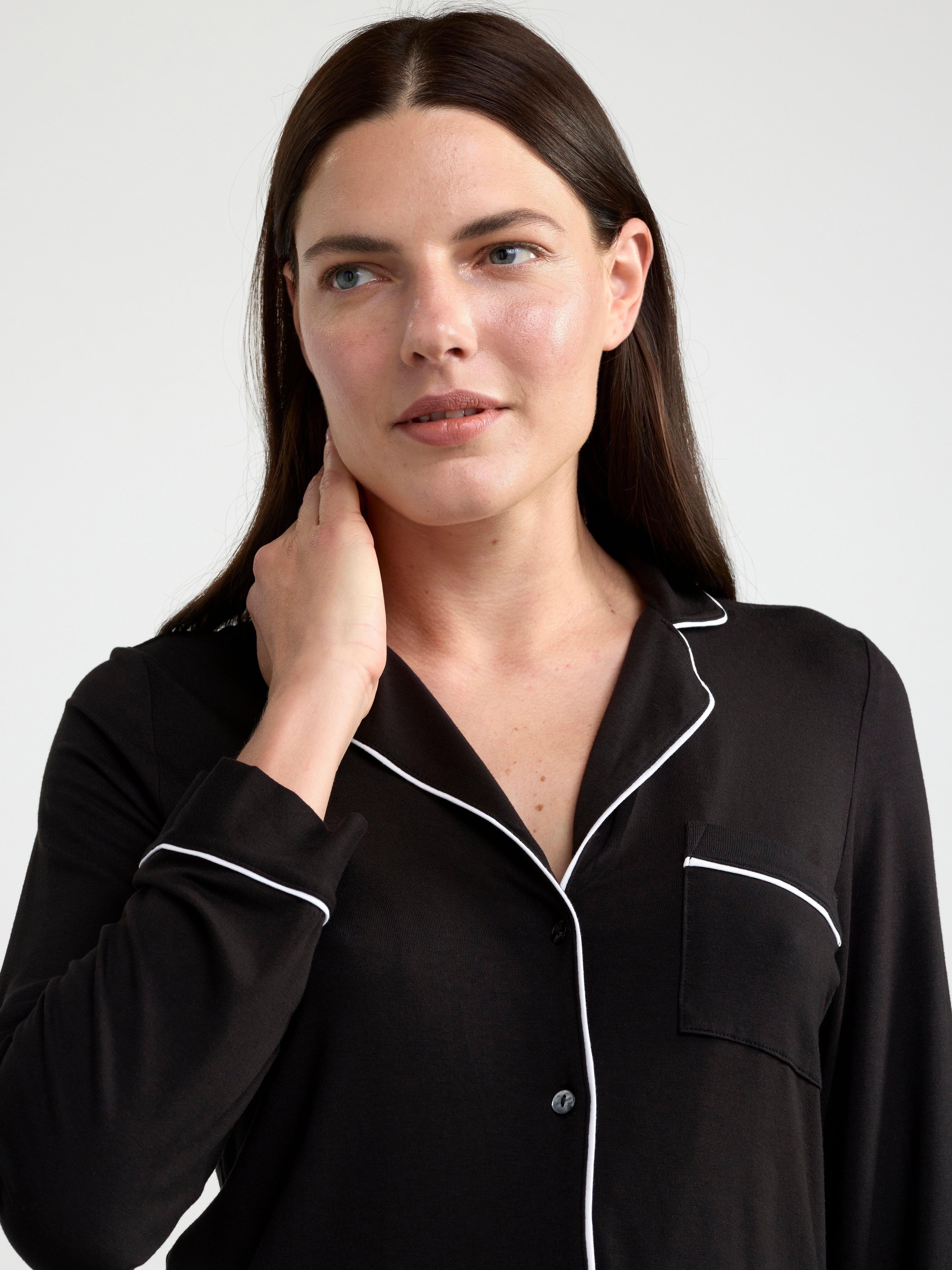 Soft pyjama trousers Black