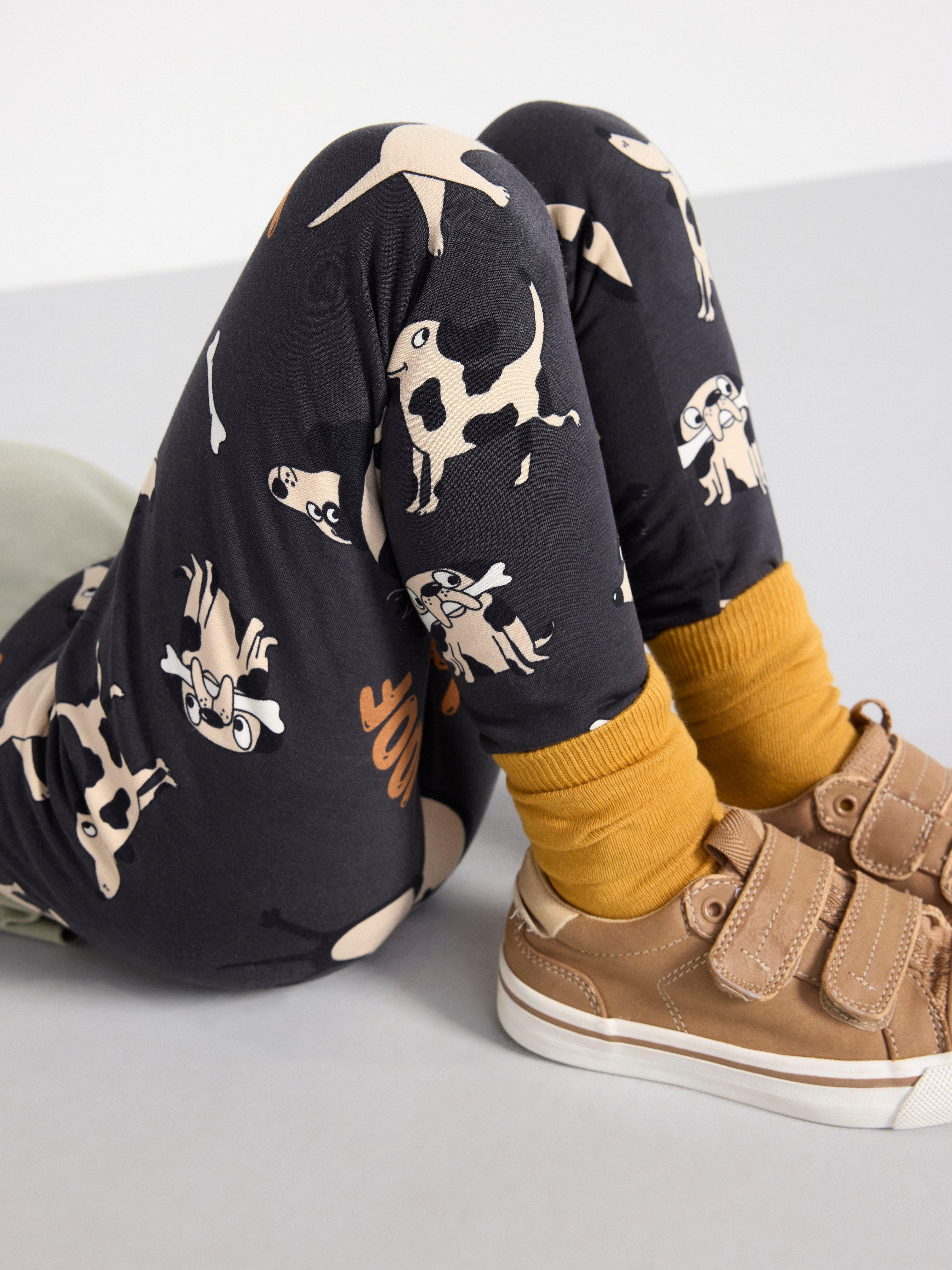 Leggings with dogs Offblack