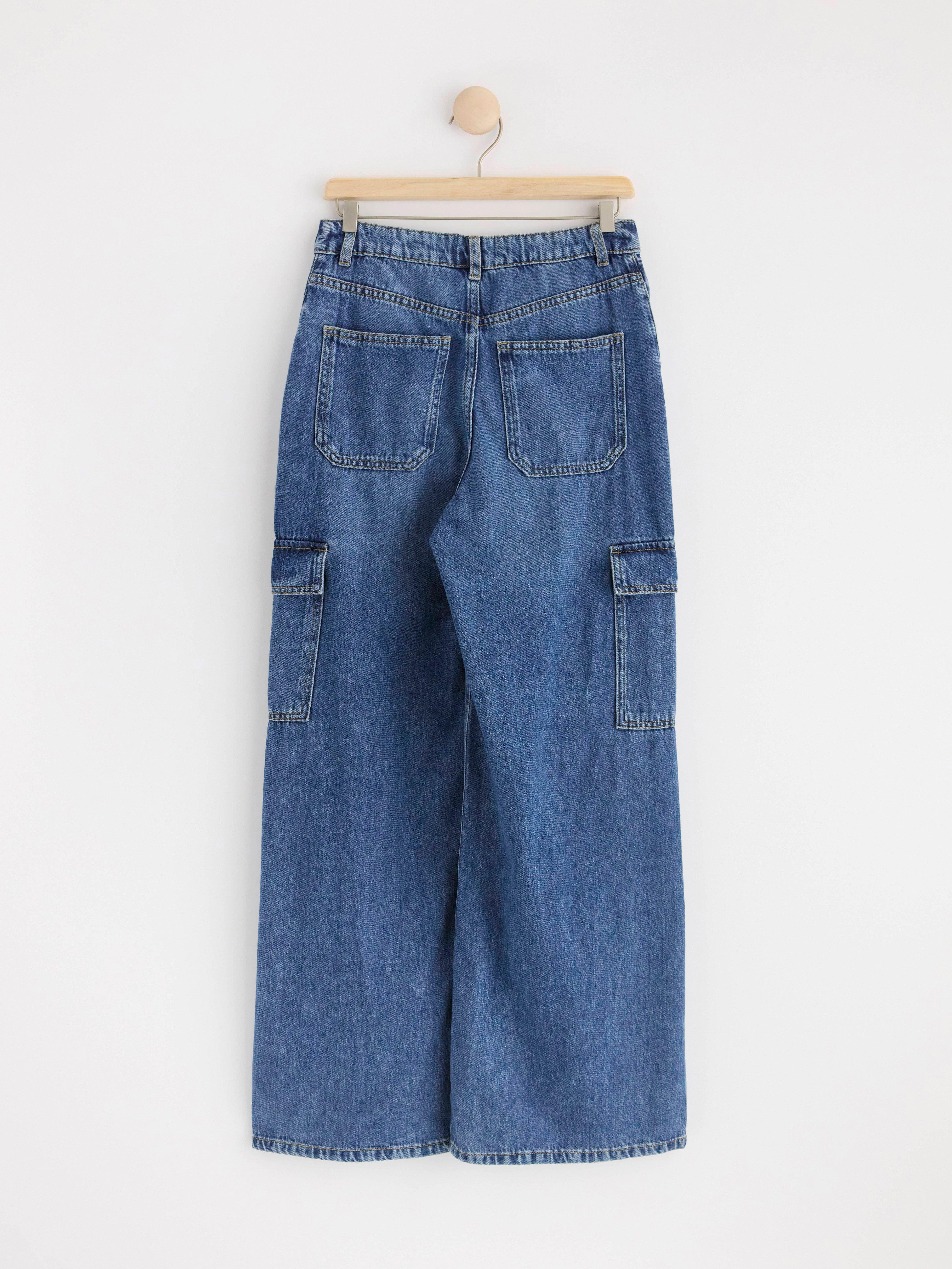 VIOLA Wide cargo jeans Denim