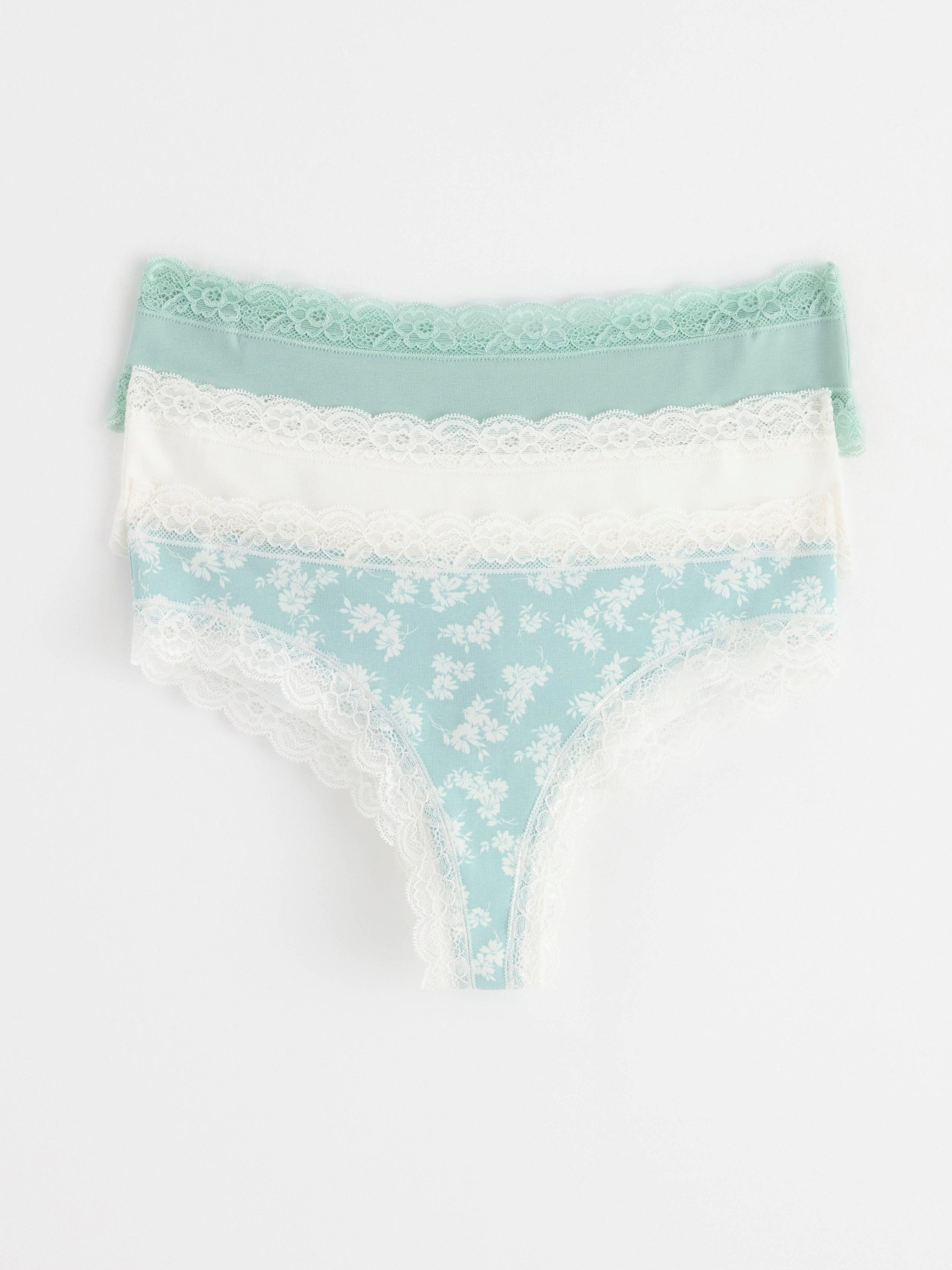 3-pack brazilian briefs regular waist Light Dusty Turquoise