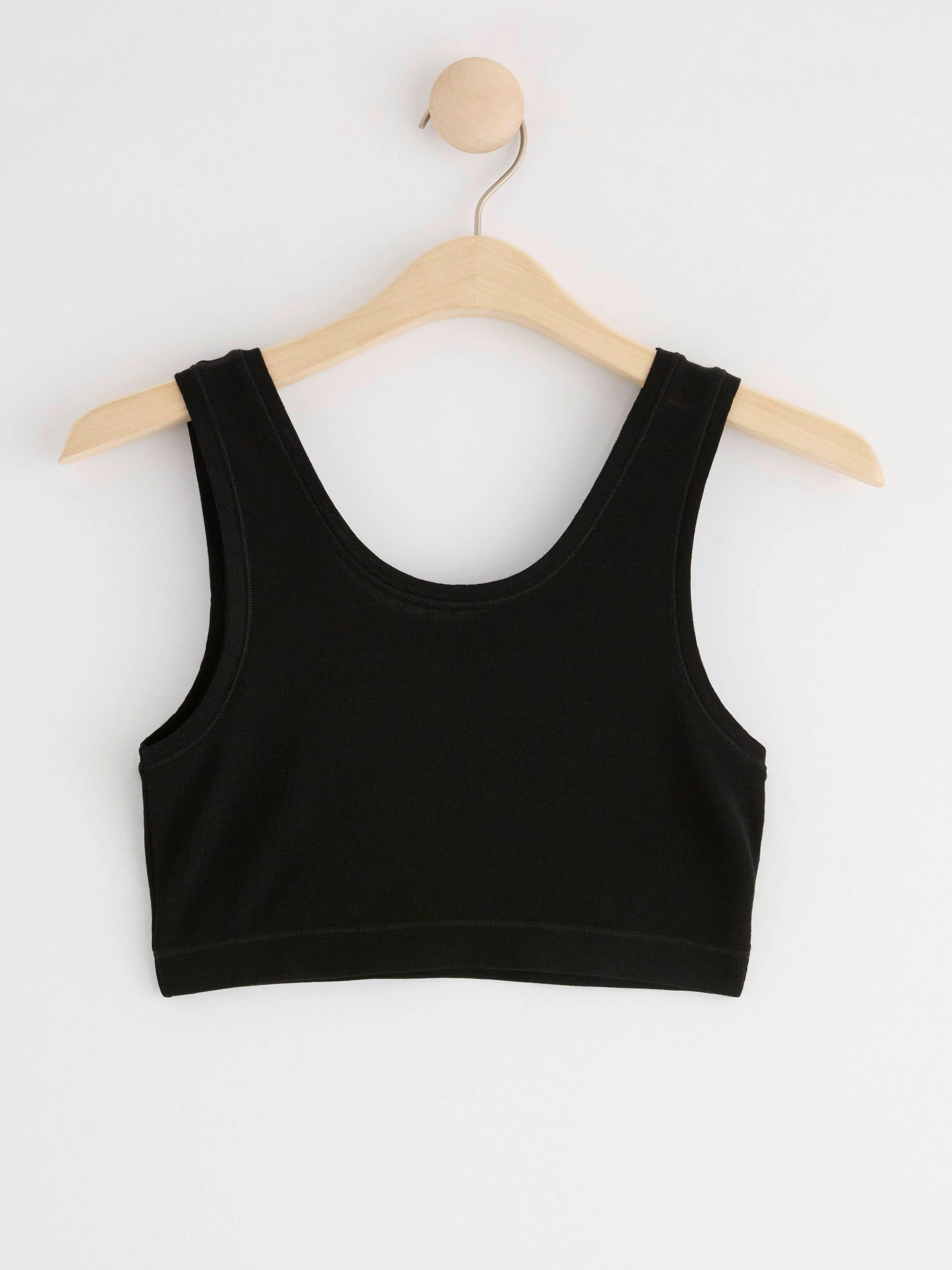 Soft bra in merino wool Black
