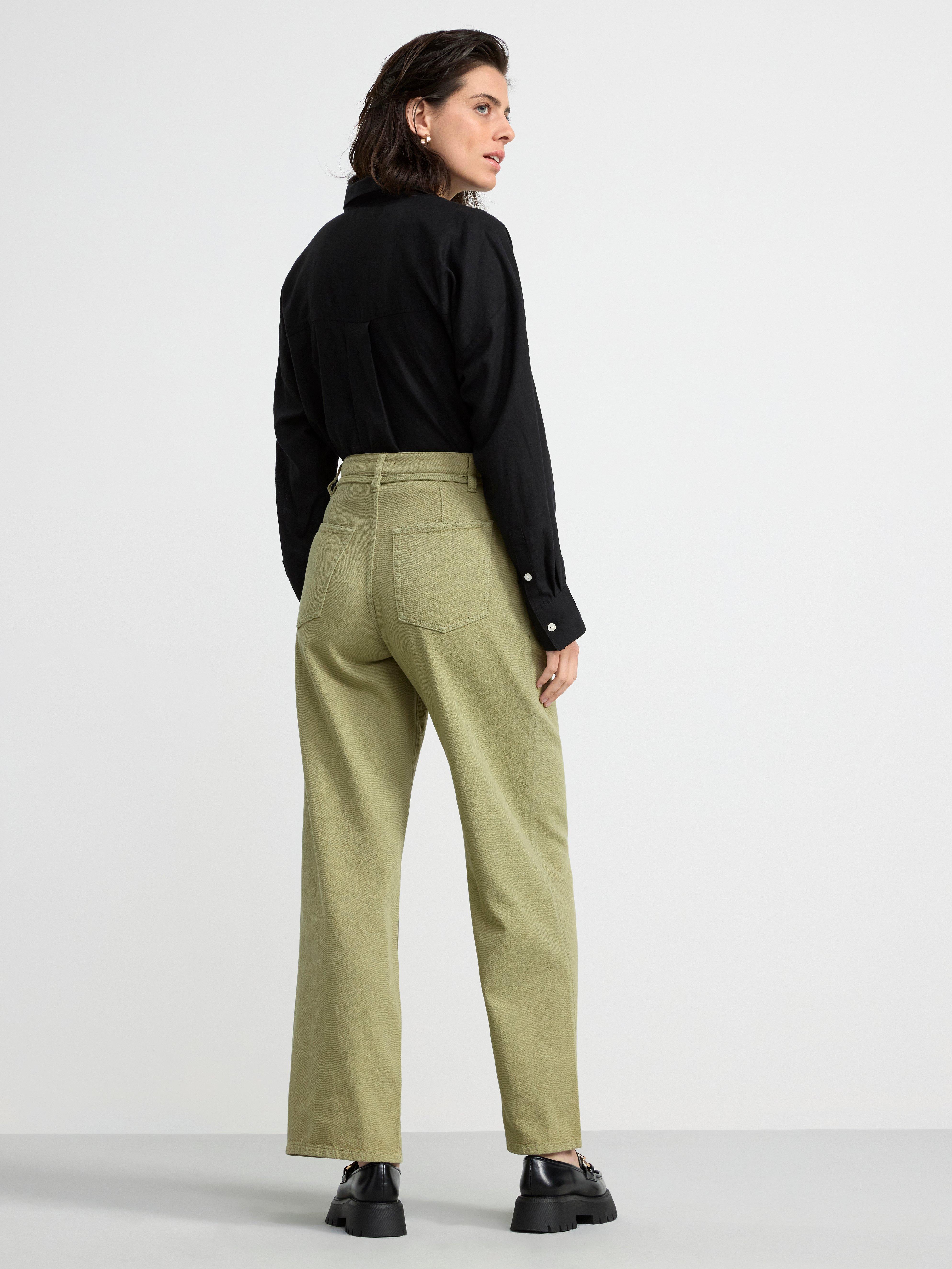 Wide trousers green