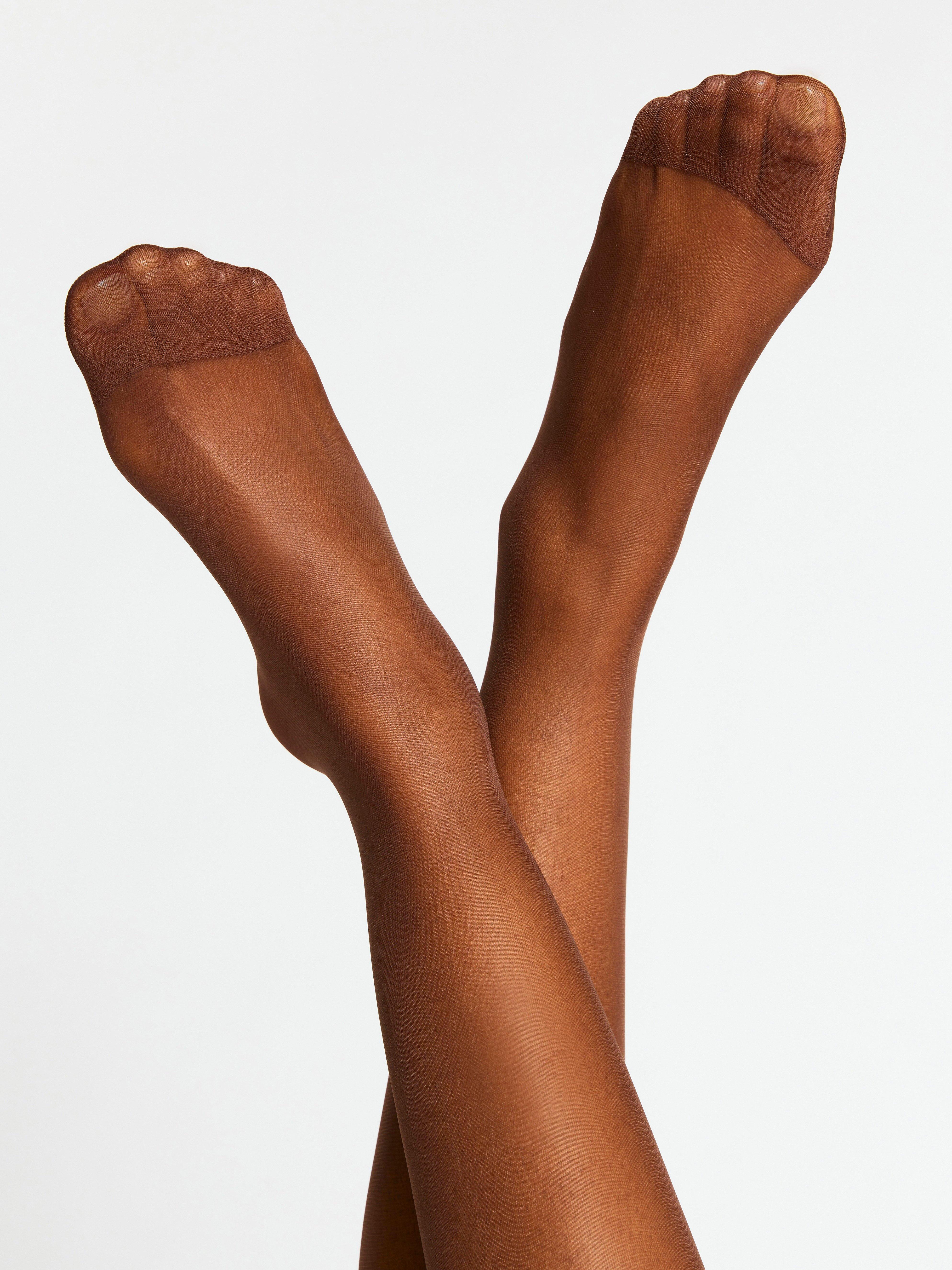Comfort waist semi shine tights 15 denier Brown