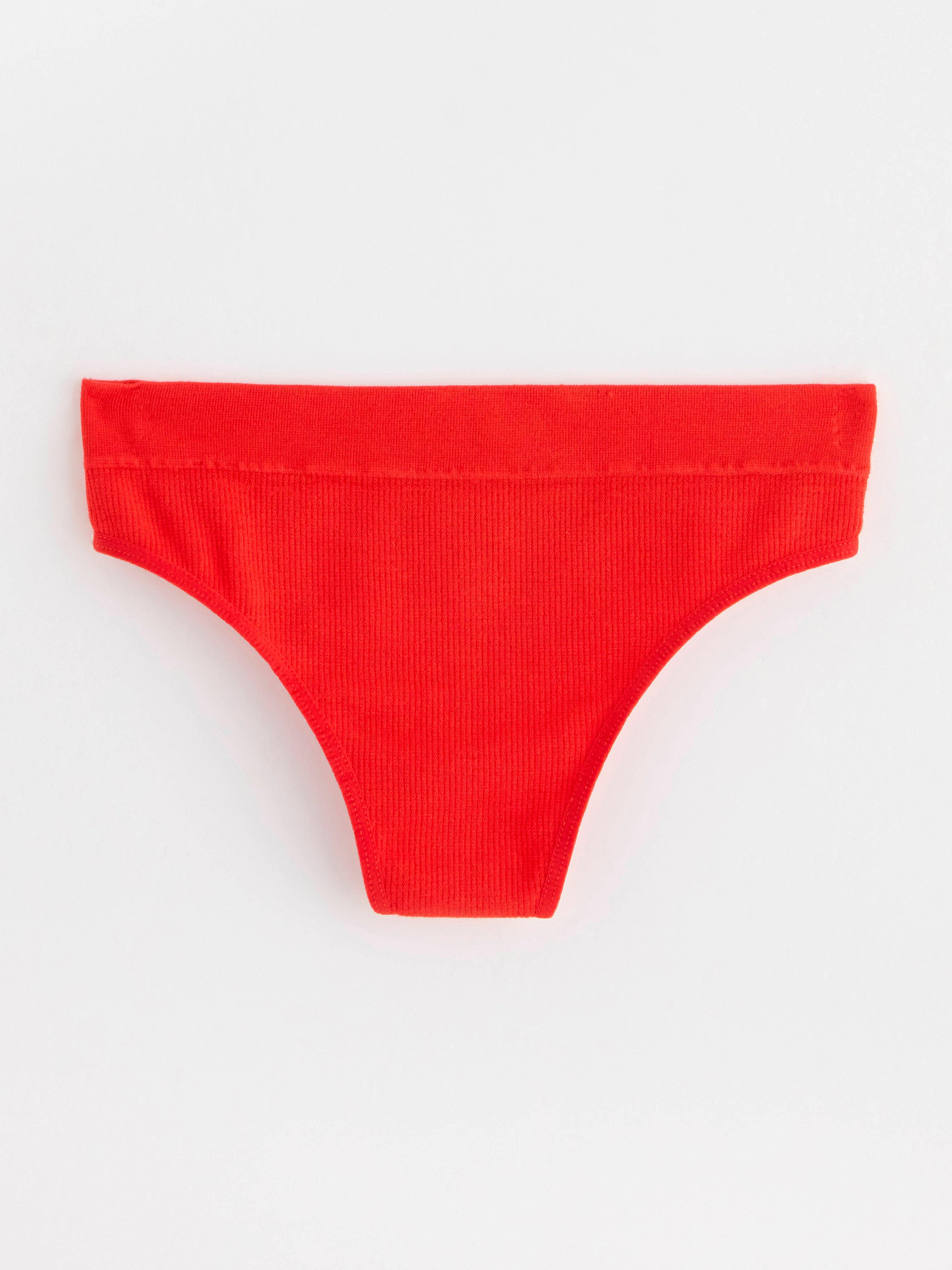 Seamless thong regular waist Strong Red