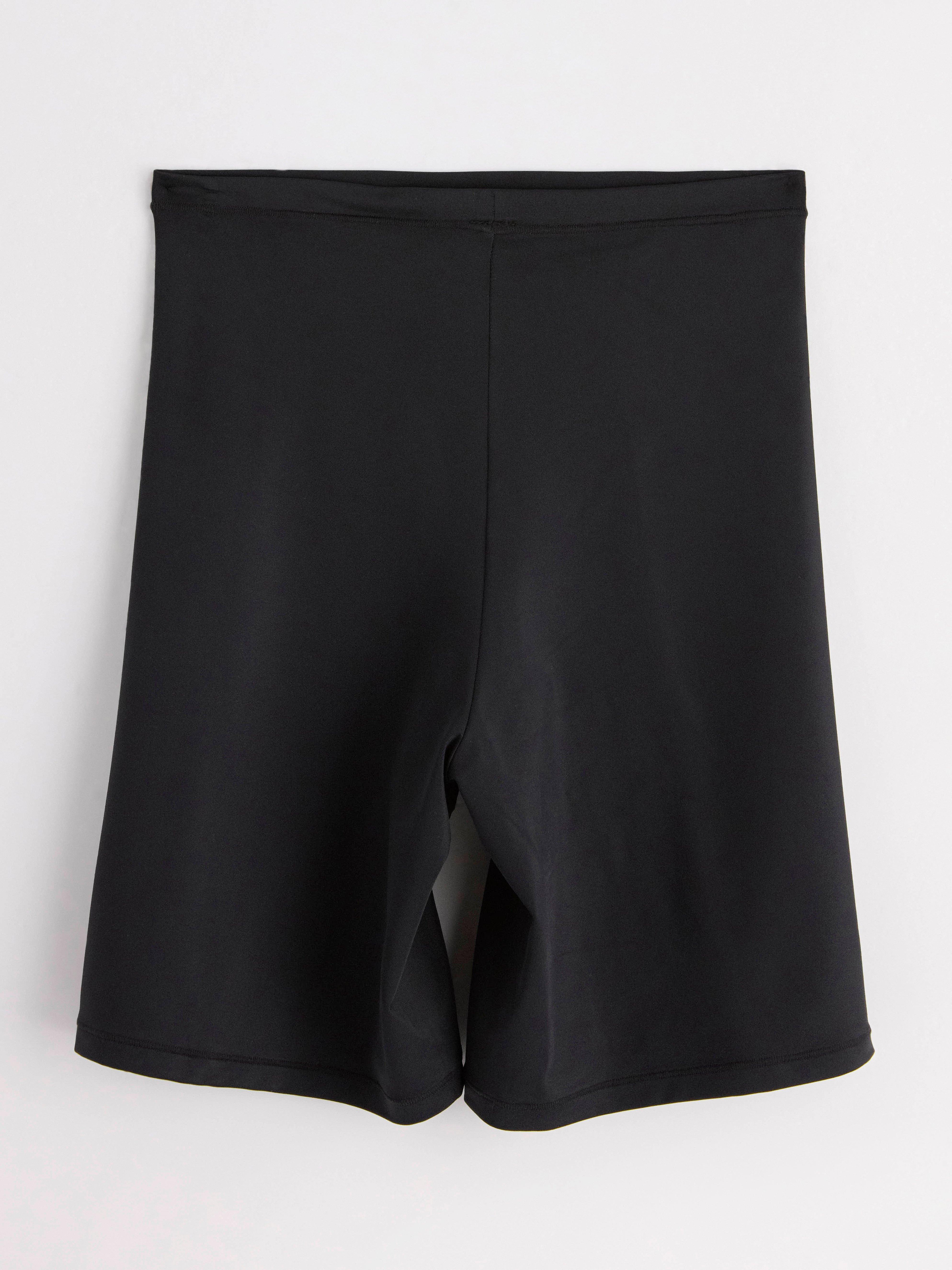 High waist biker briefs Black