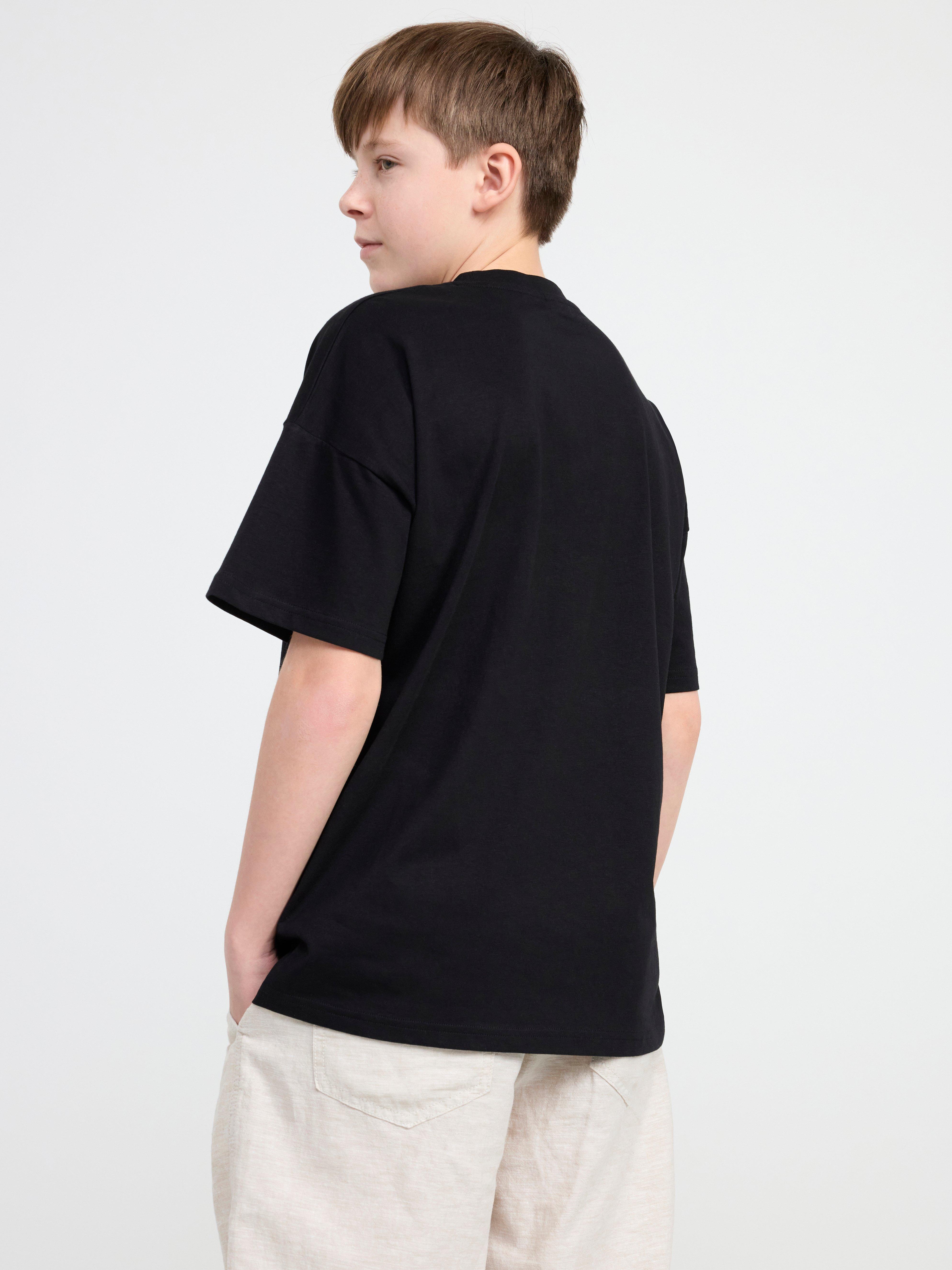 T-shirt with print Black