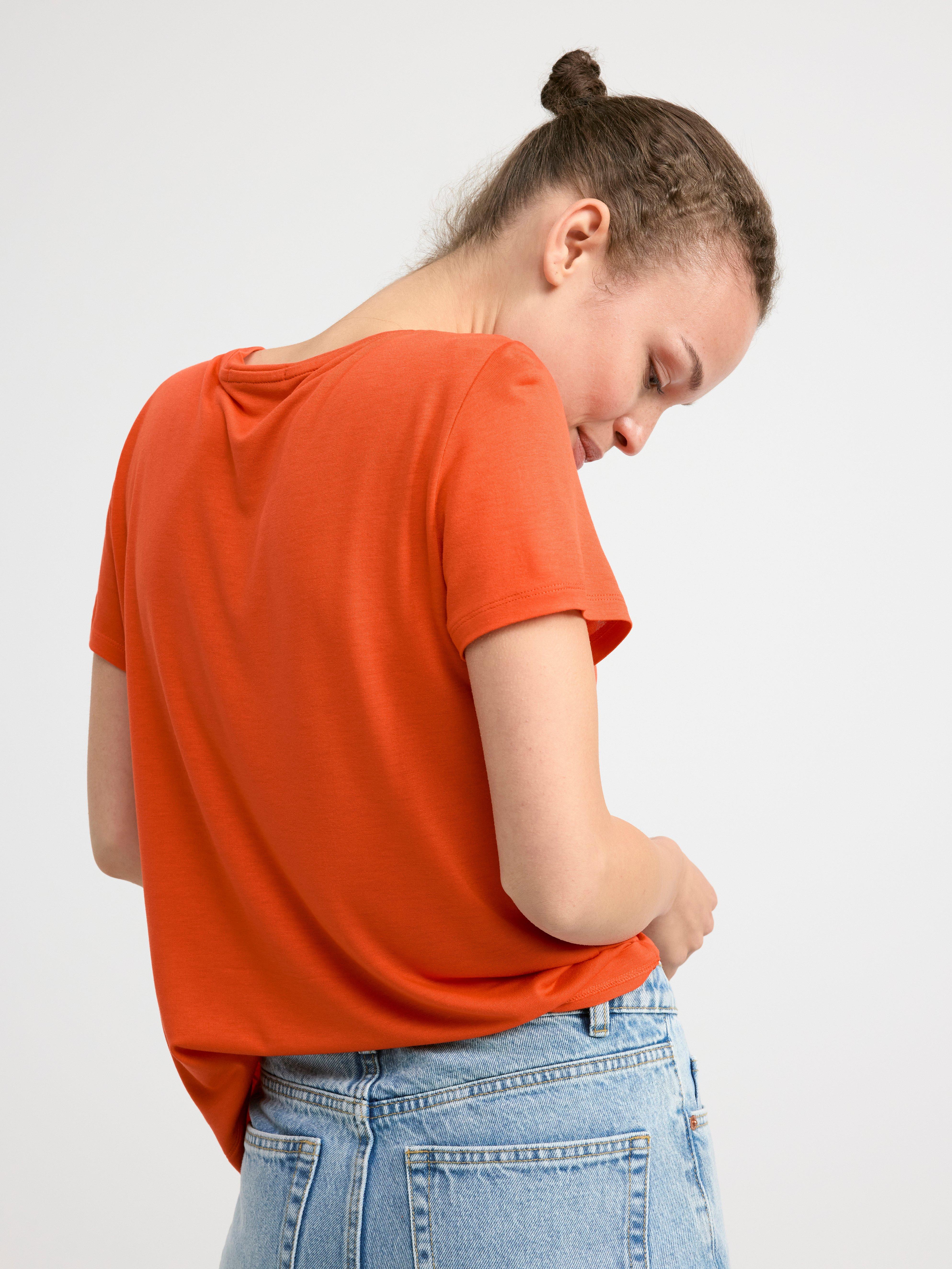 Short sleeve top Orange