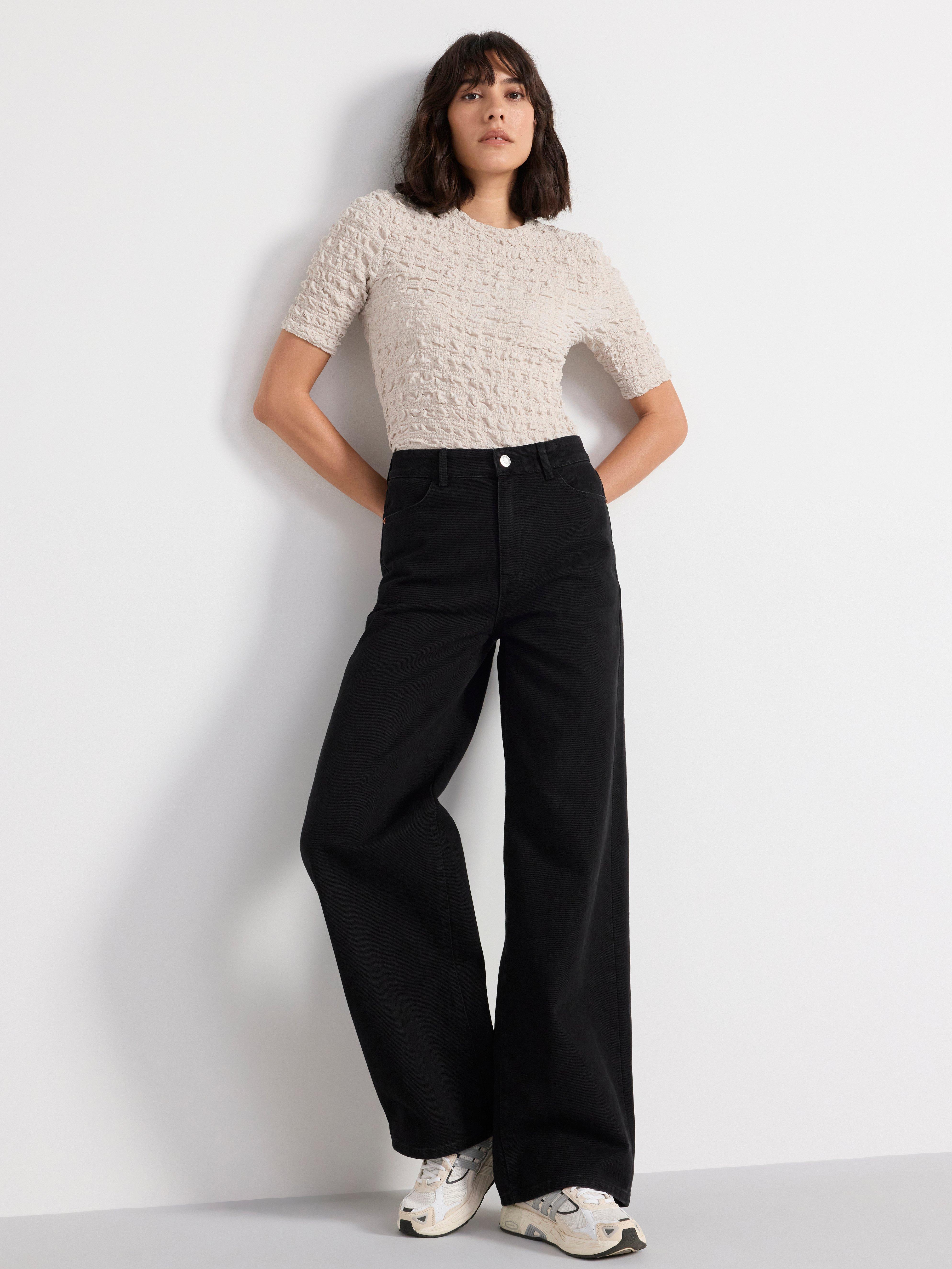 Top  crinkled Light Beige