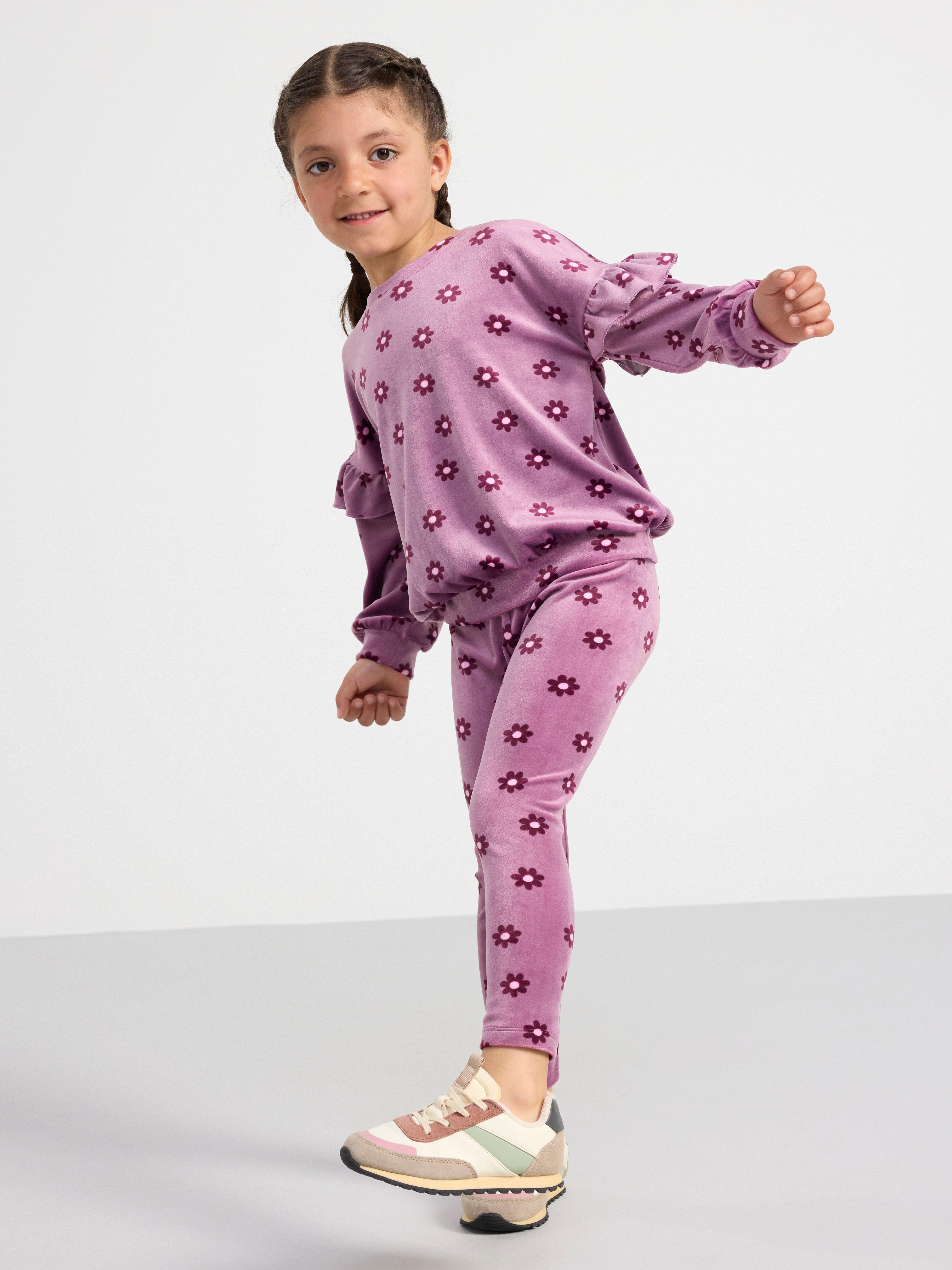 Velour leggings Light Dusty Lilac
