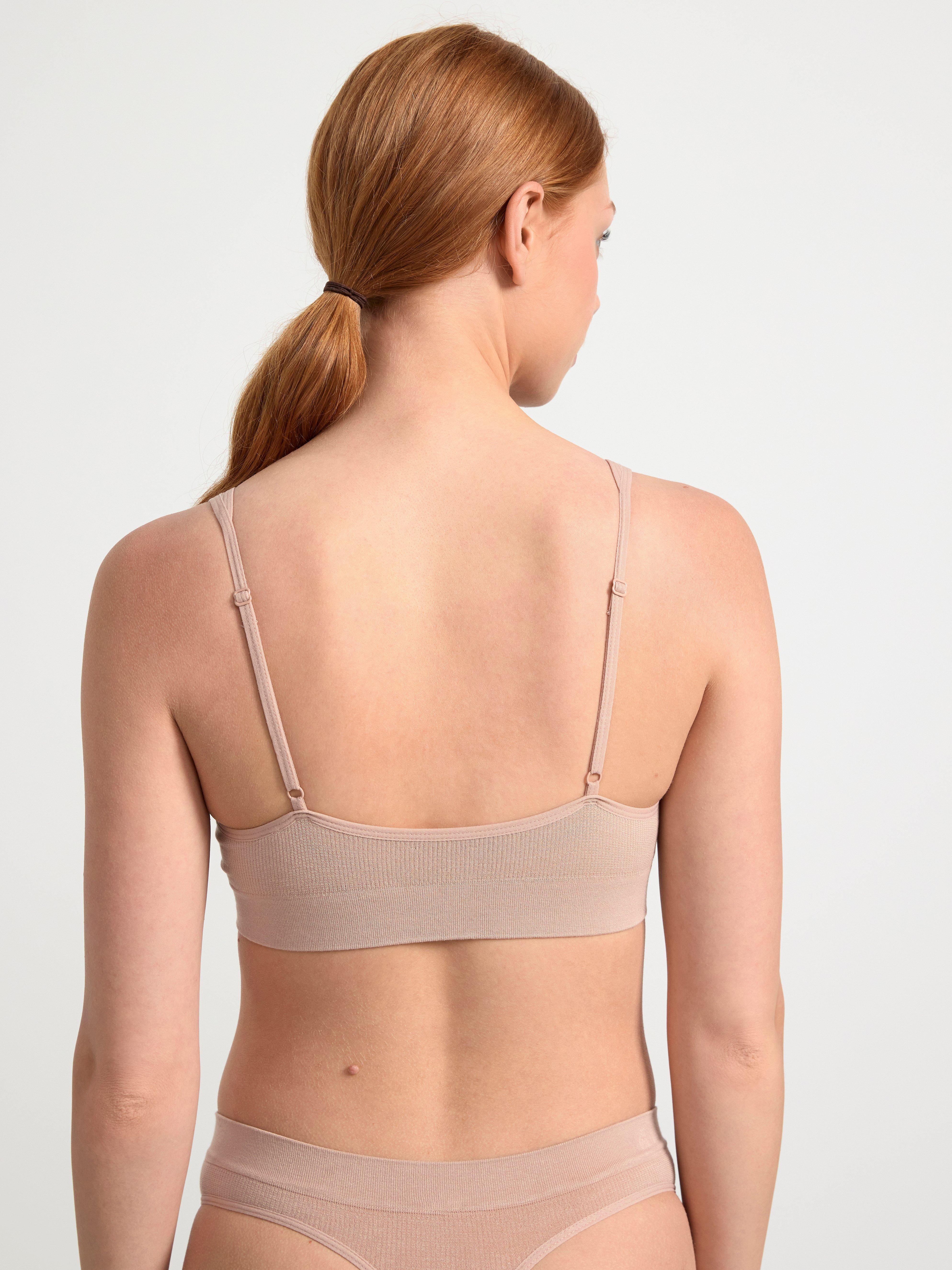 Seamless soft bra Beige