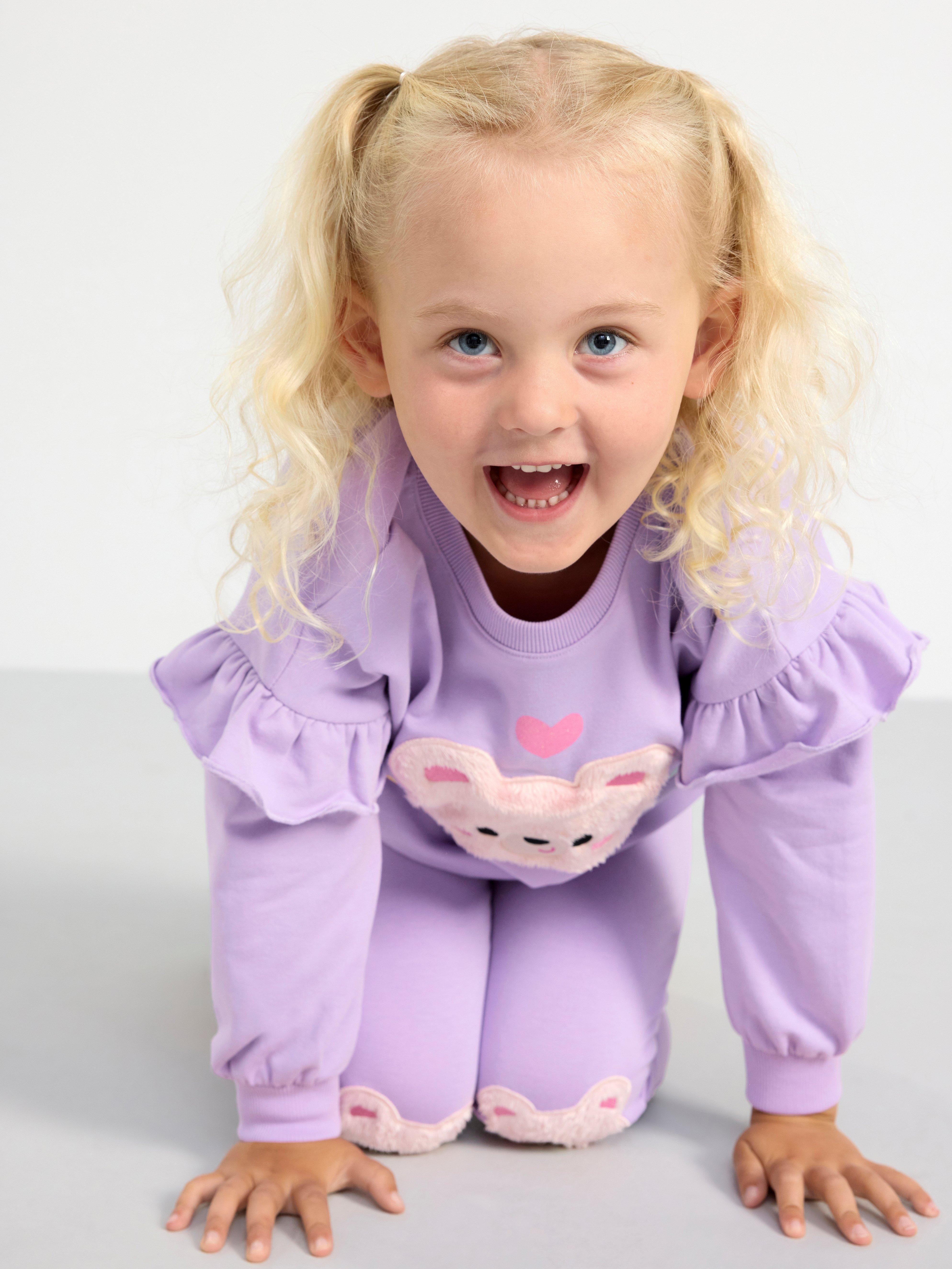 Sweatshirt with appliqué Light Lilac