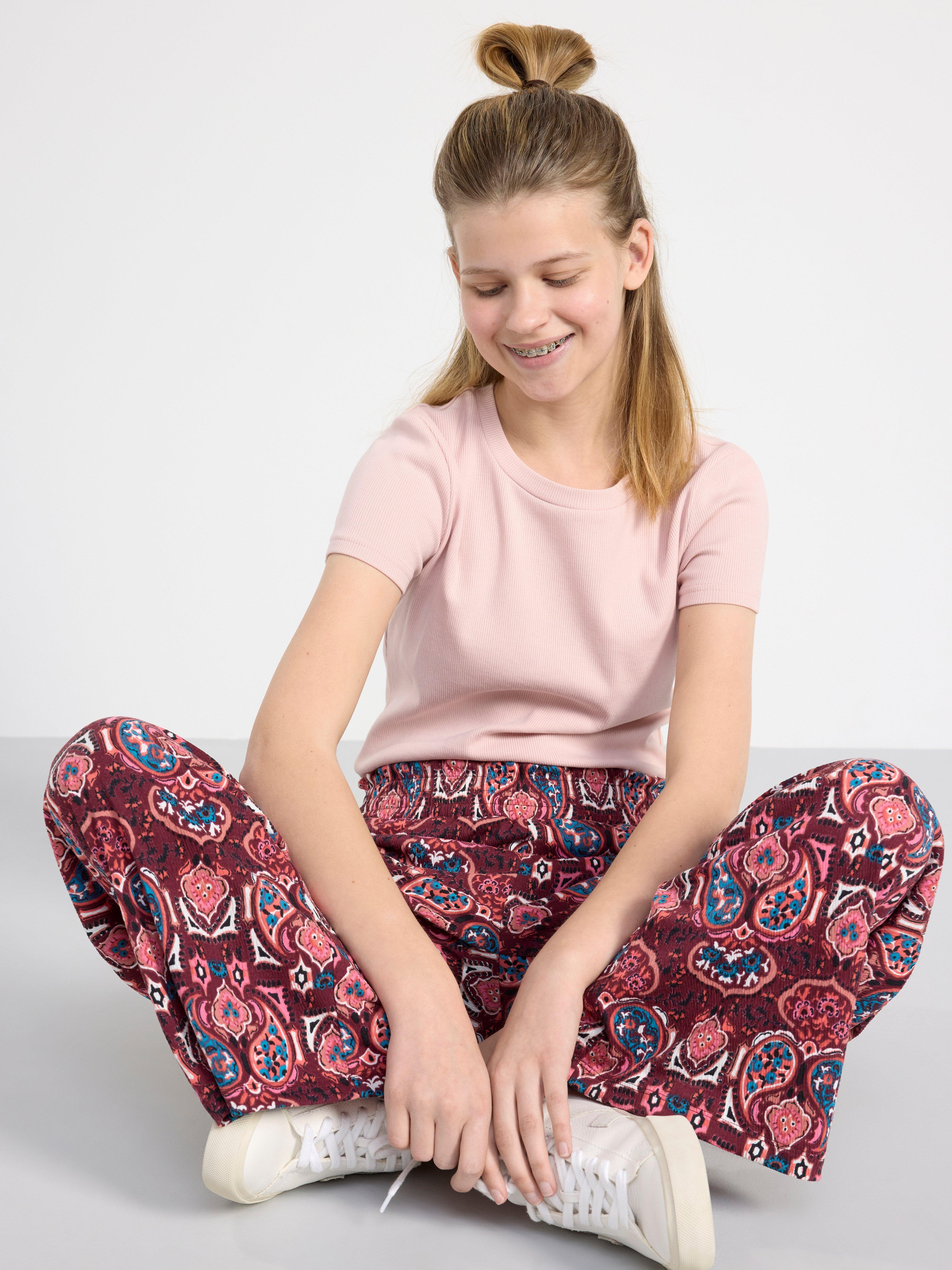 Ribbed cropped top Light Dusty Pink