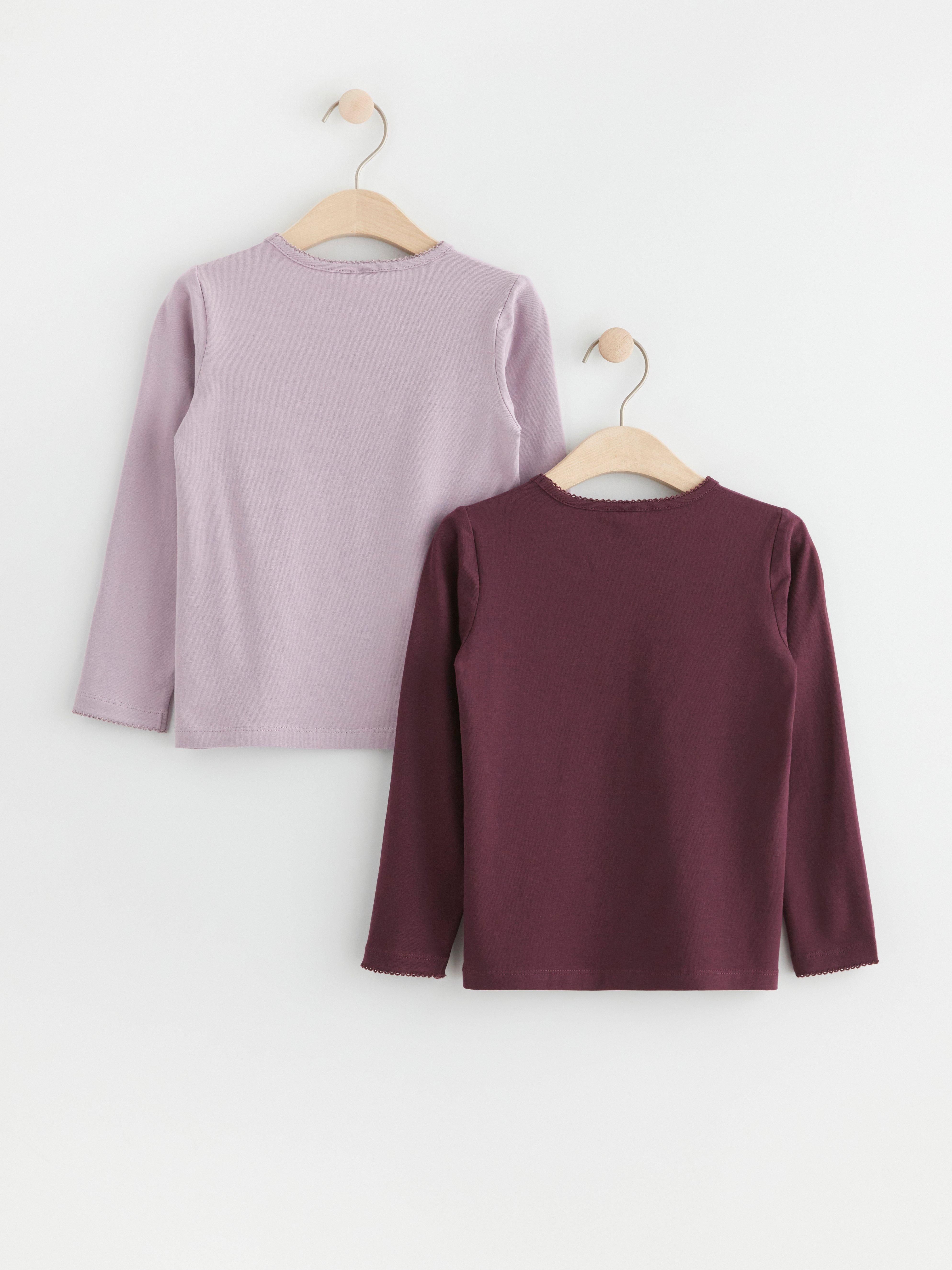 2-pack long sleeve tops Light Dusty Lilac