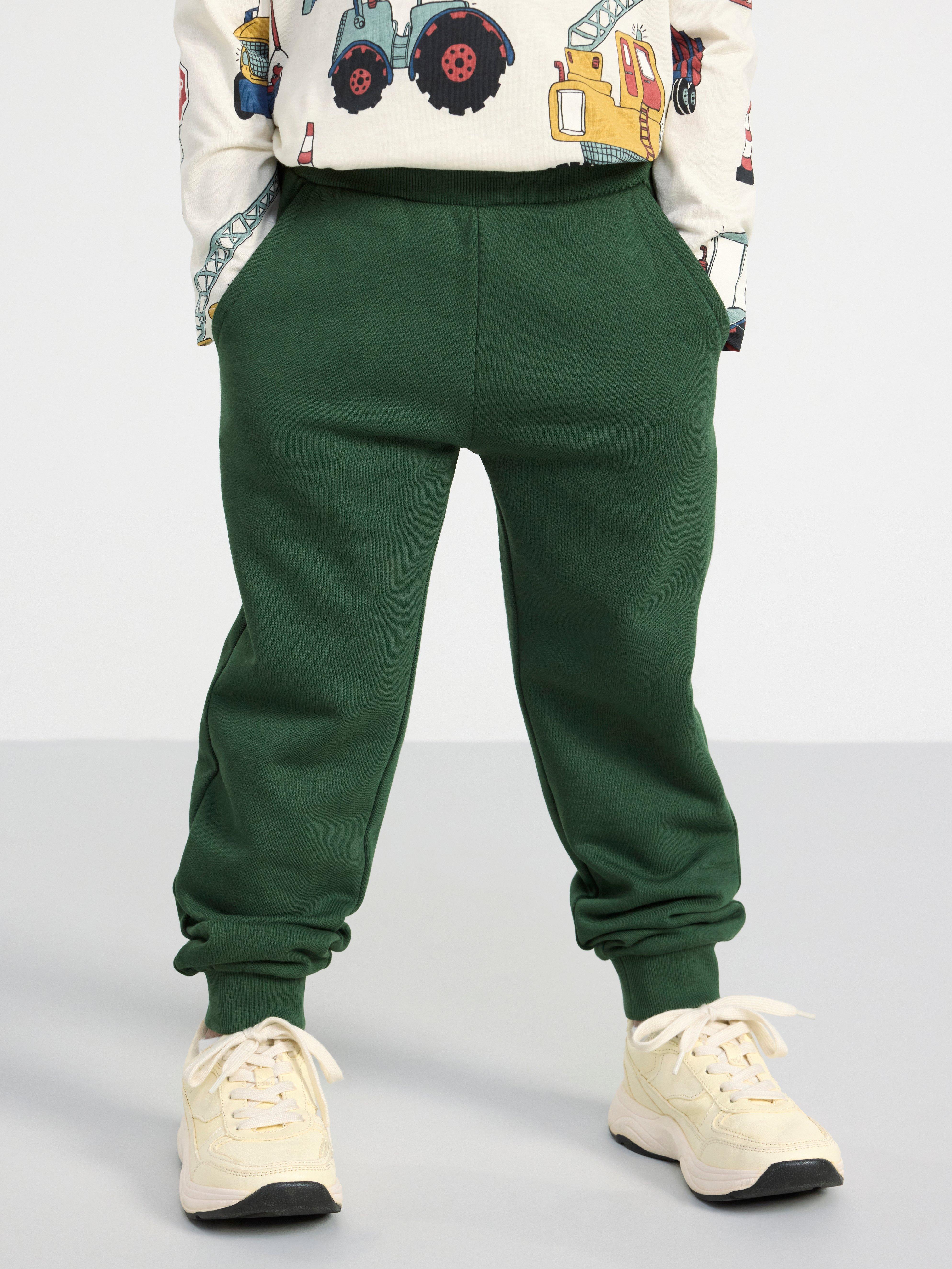 Extra durable trousers with brushed inside Dark Dusty Green