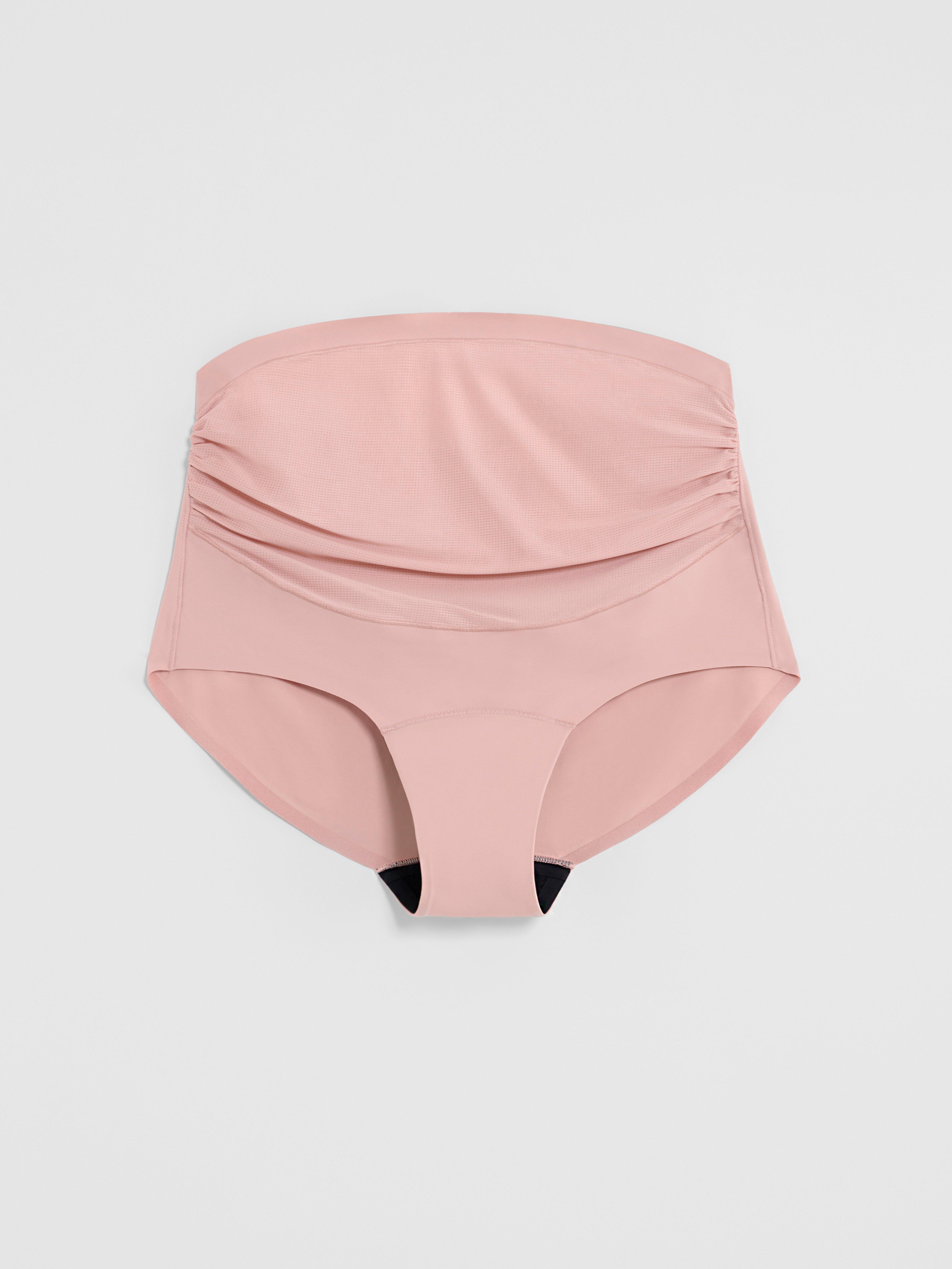 Engineered Maternity High Waist Leak Proof – Maternity underwear Medium Absorbency Dusty Pink