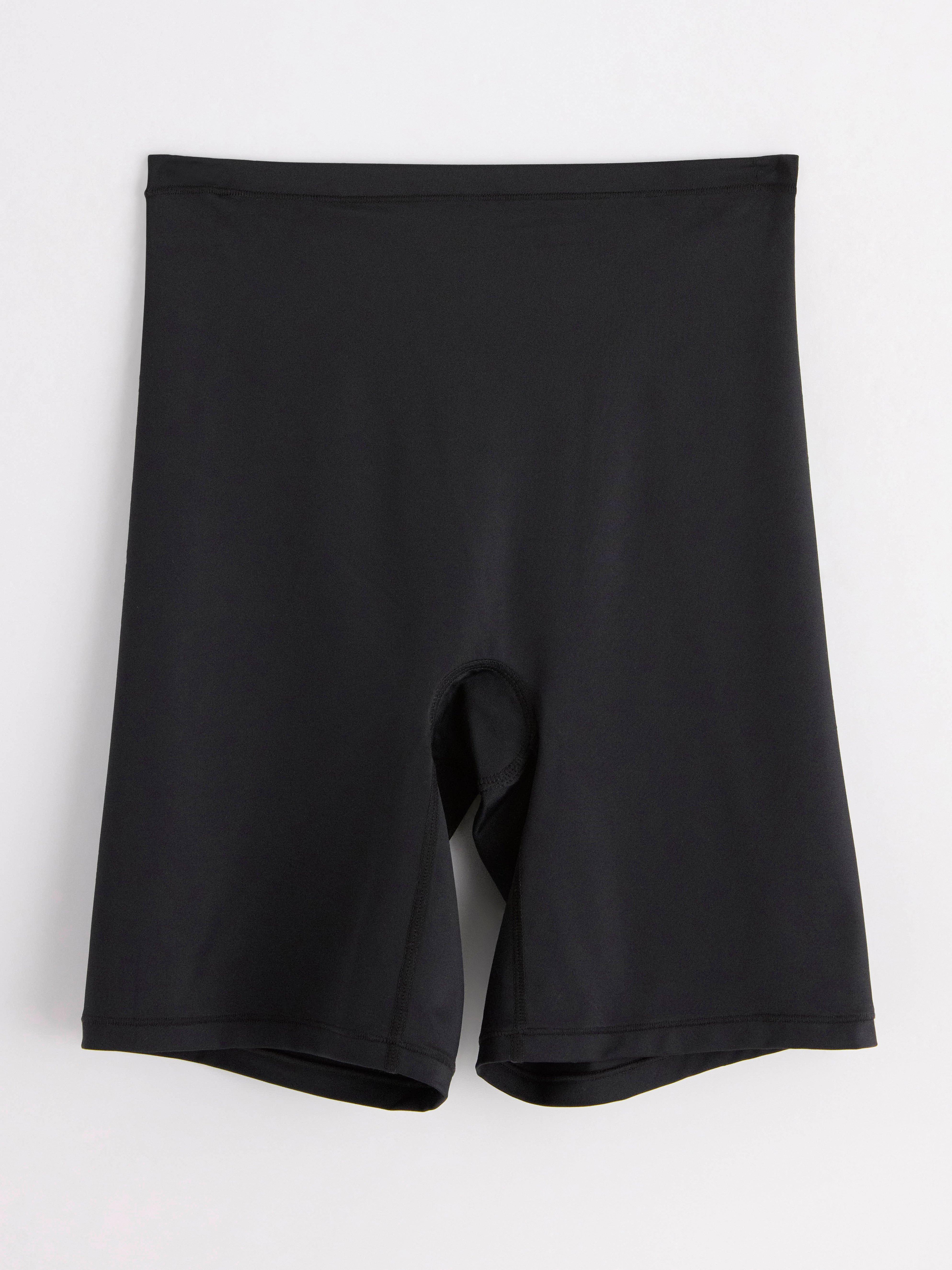 High waist biker briefs Black