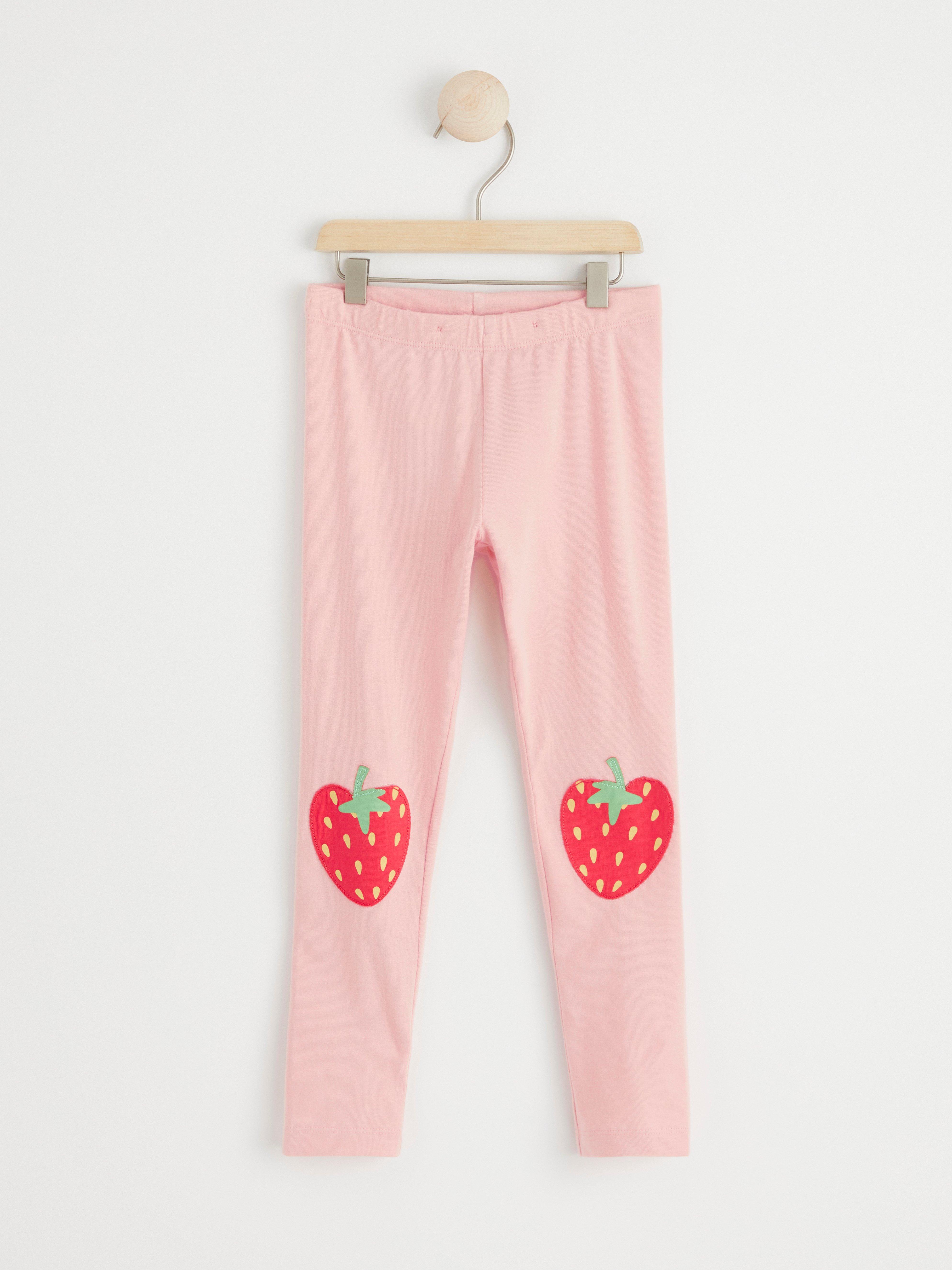 Leggings with strawberries Light Pink