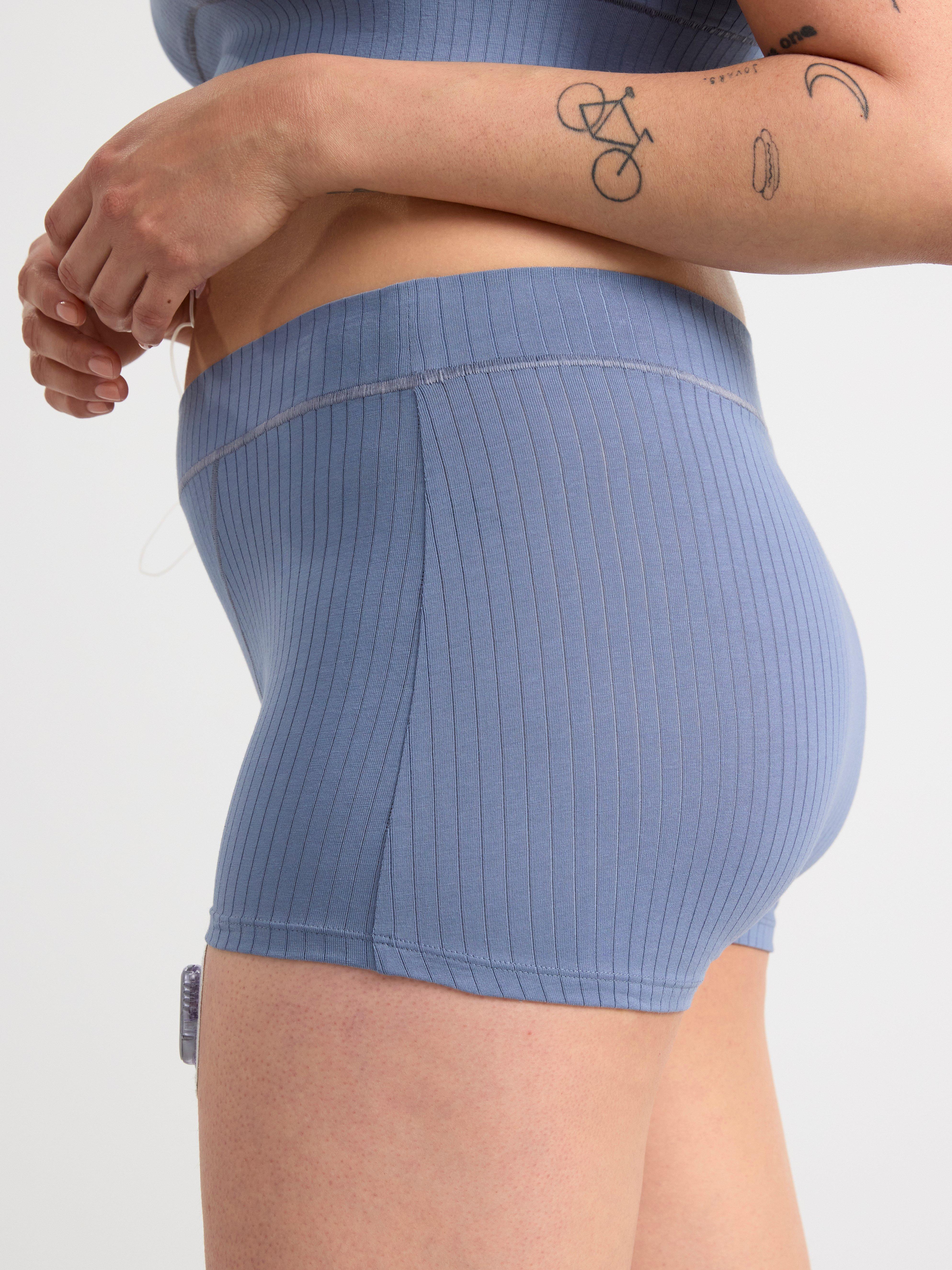 Boxer brief with midi waist Light Blue