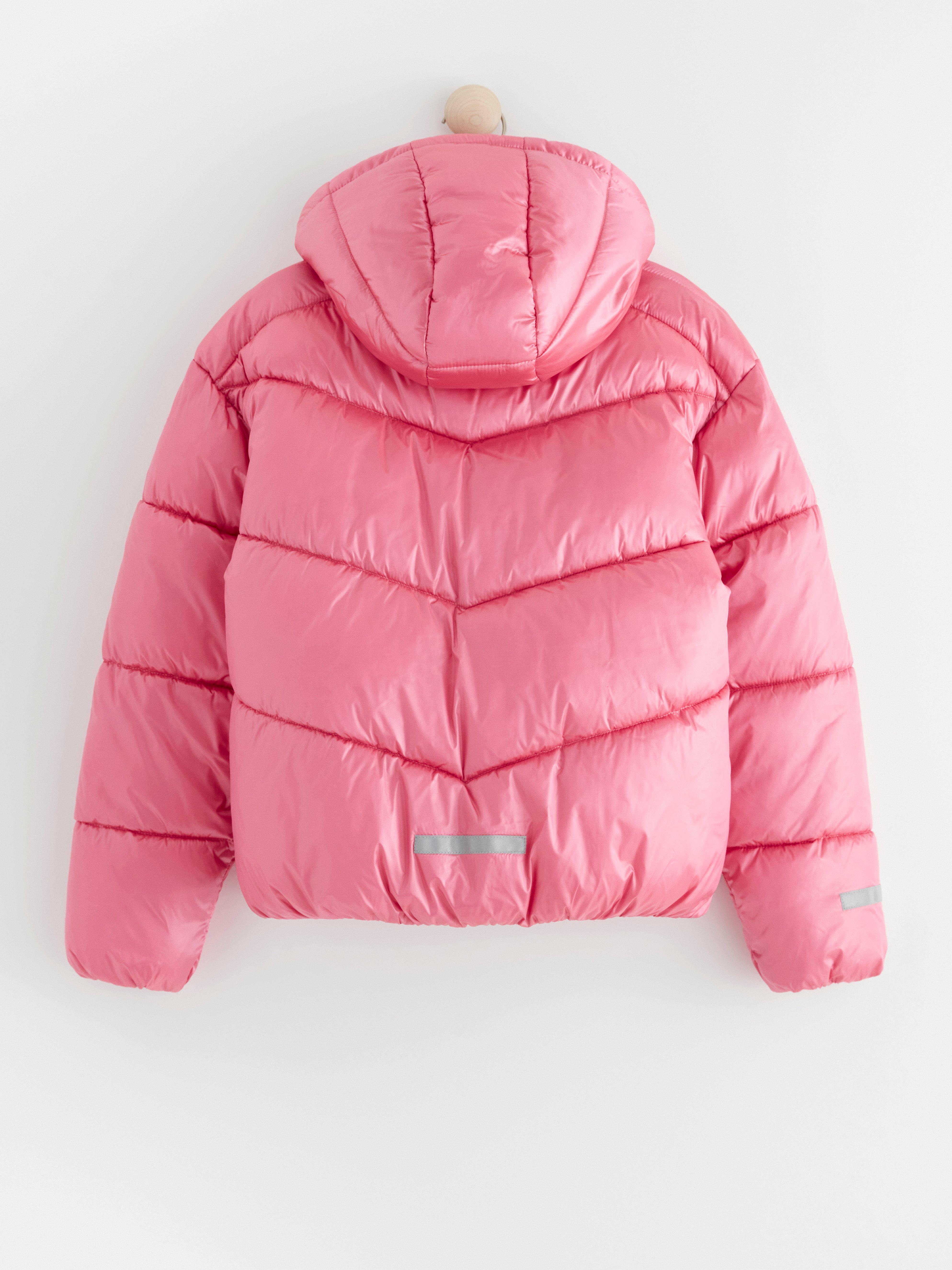 Water repellent puffer jacket Pink
