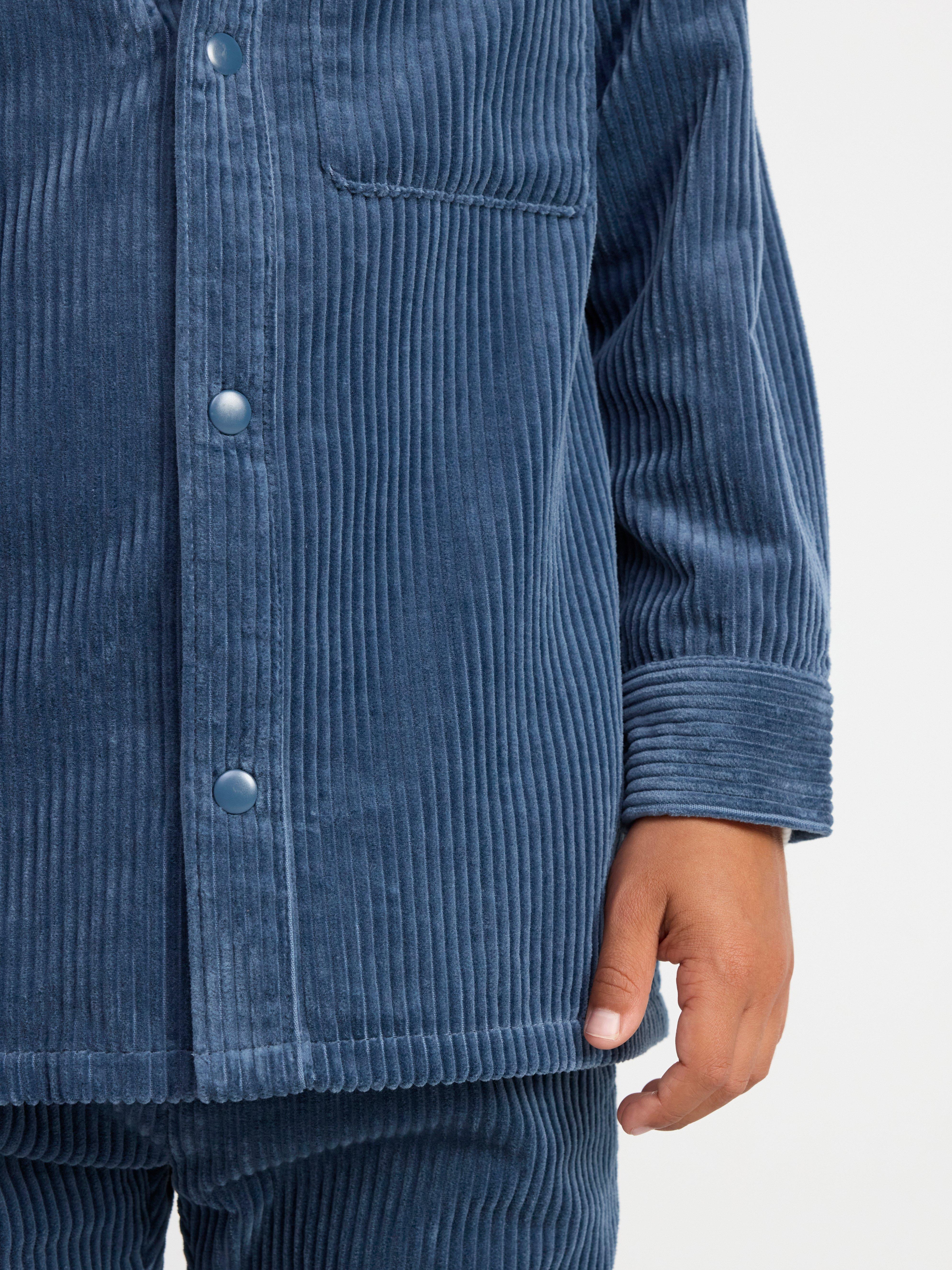 Corduroy shirt Dark Dusty Blue