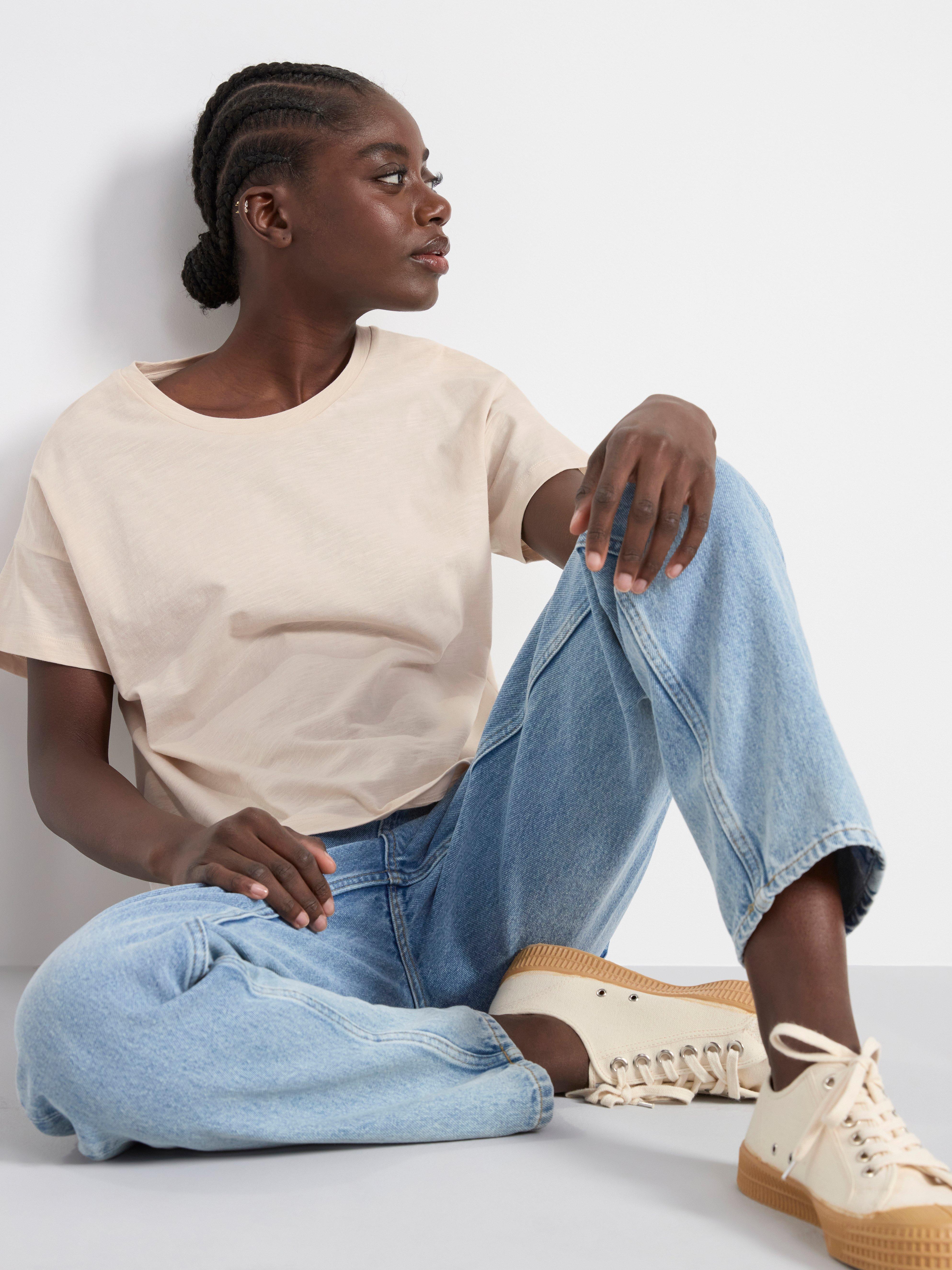 Cotton t-shirt Light Beige