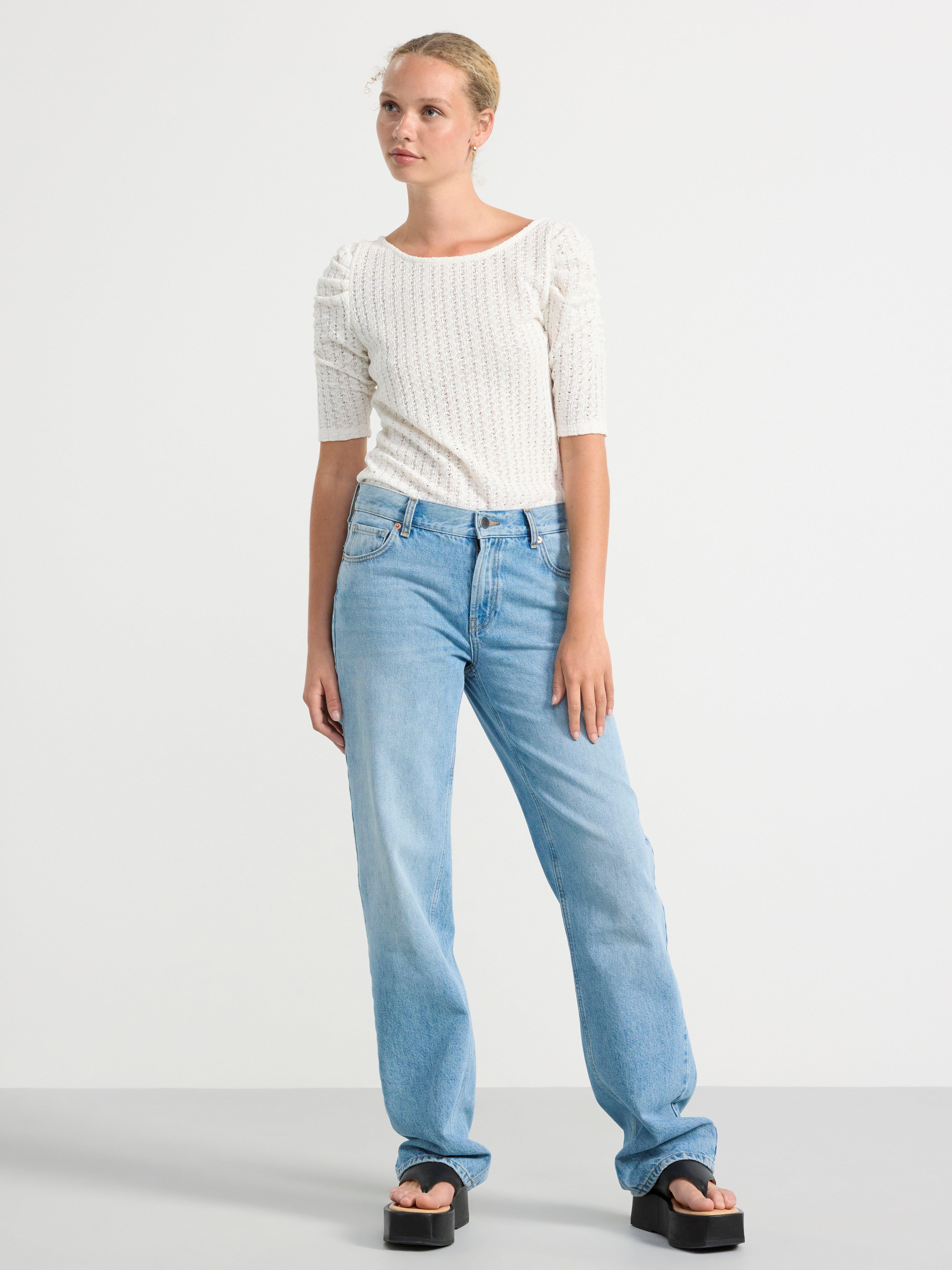 Puff sleeve top Off White