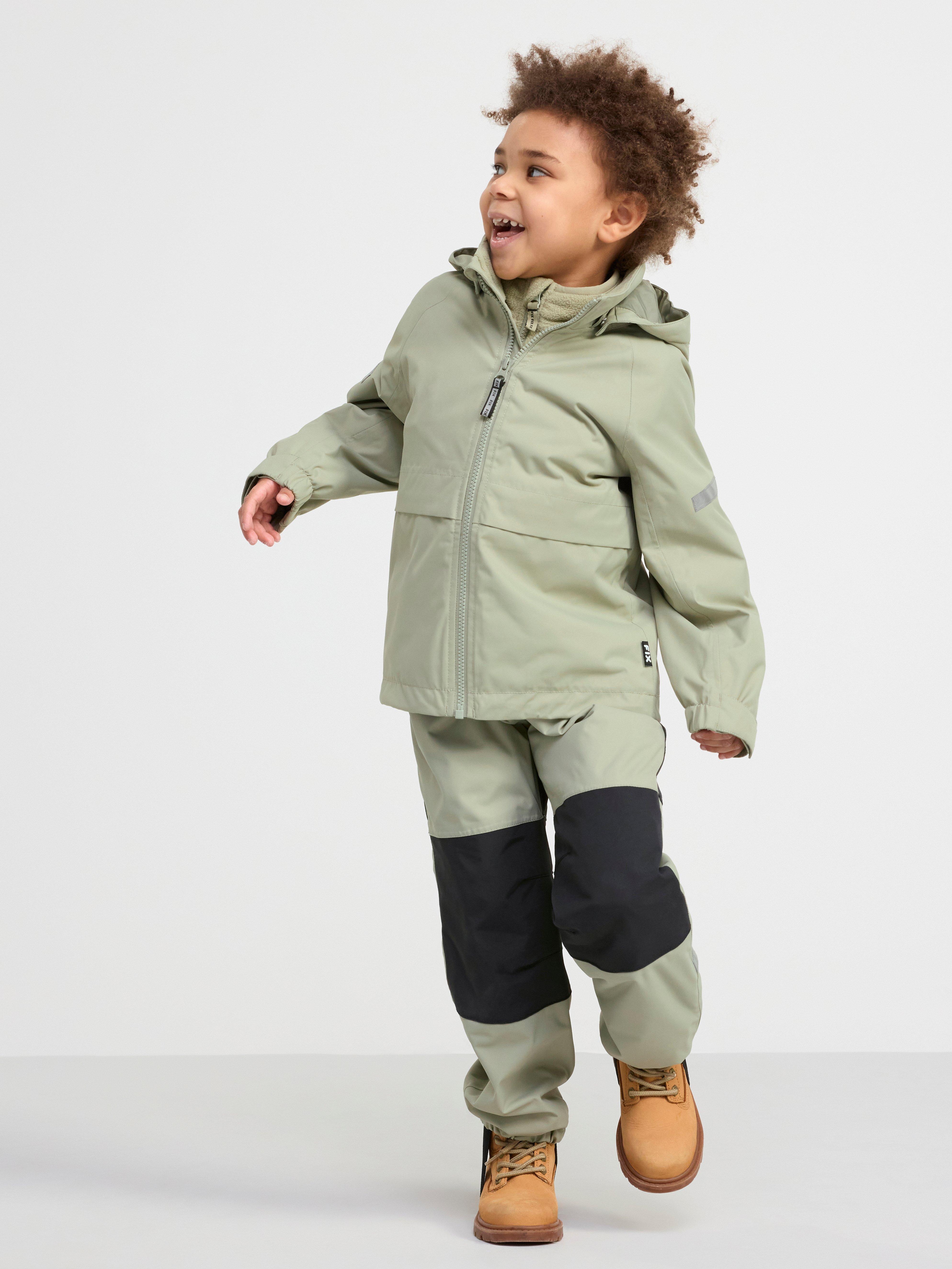 FIX Shell jacket with adjustable sleeves Light Dusty Green