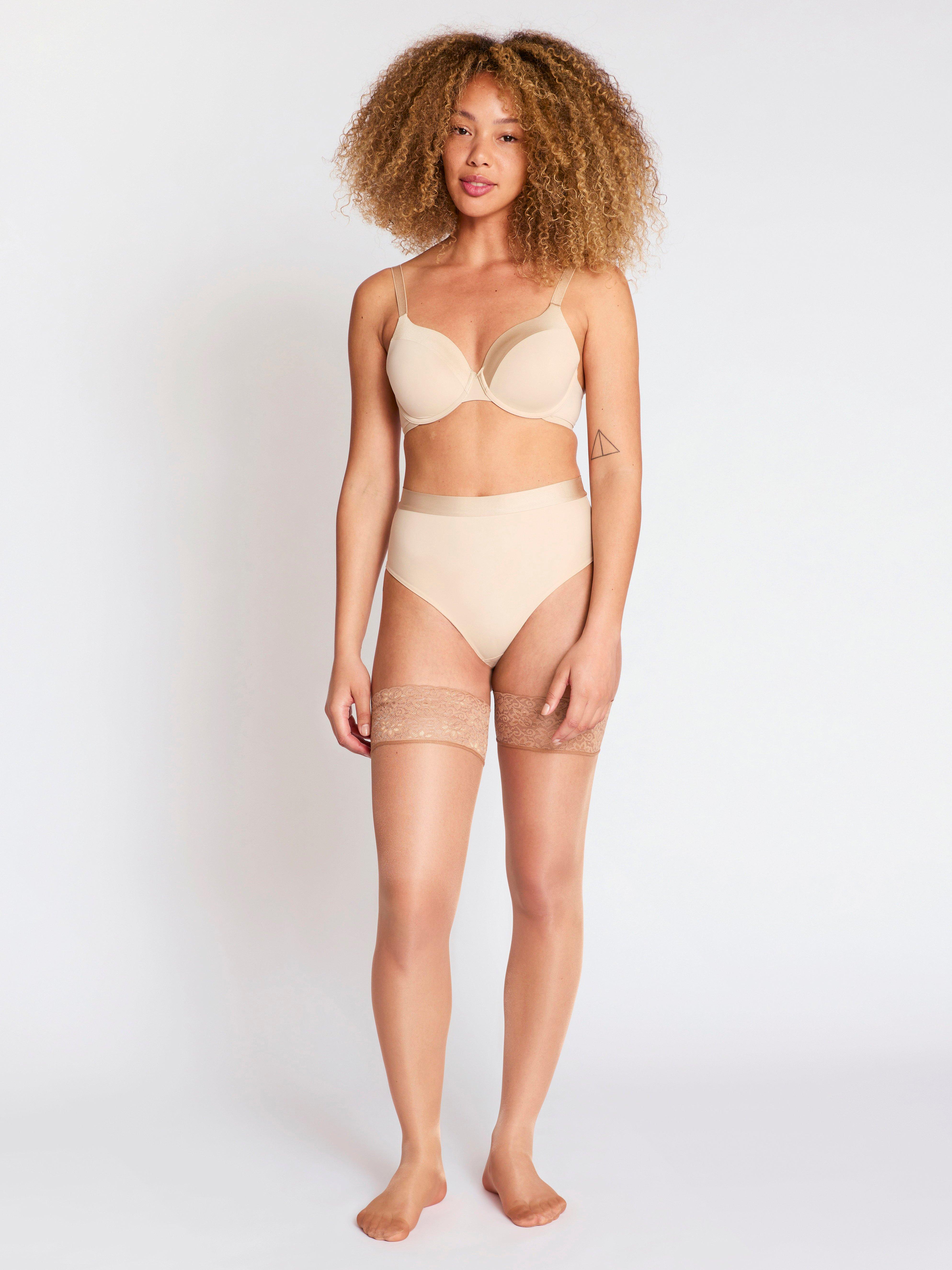 Stay ups 15 denier Light Beige