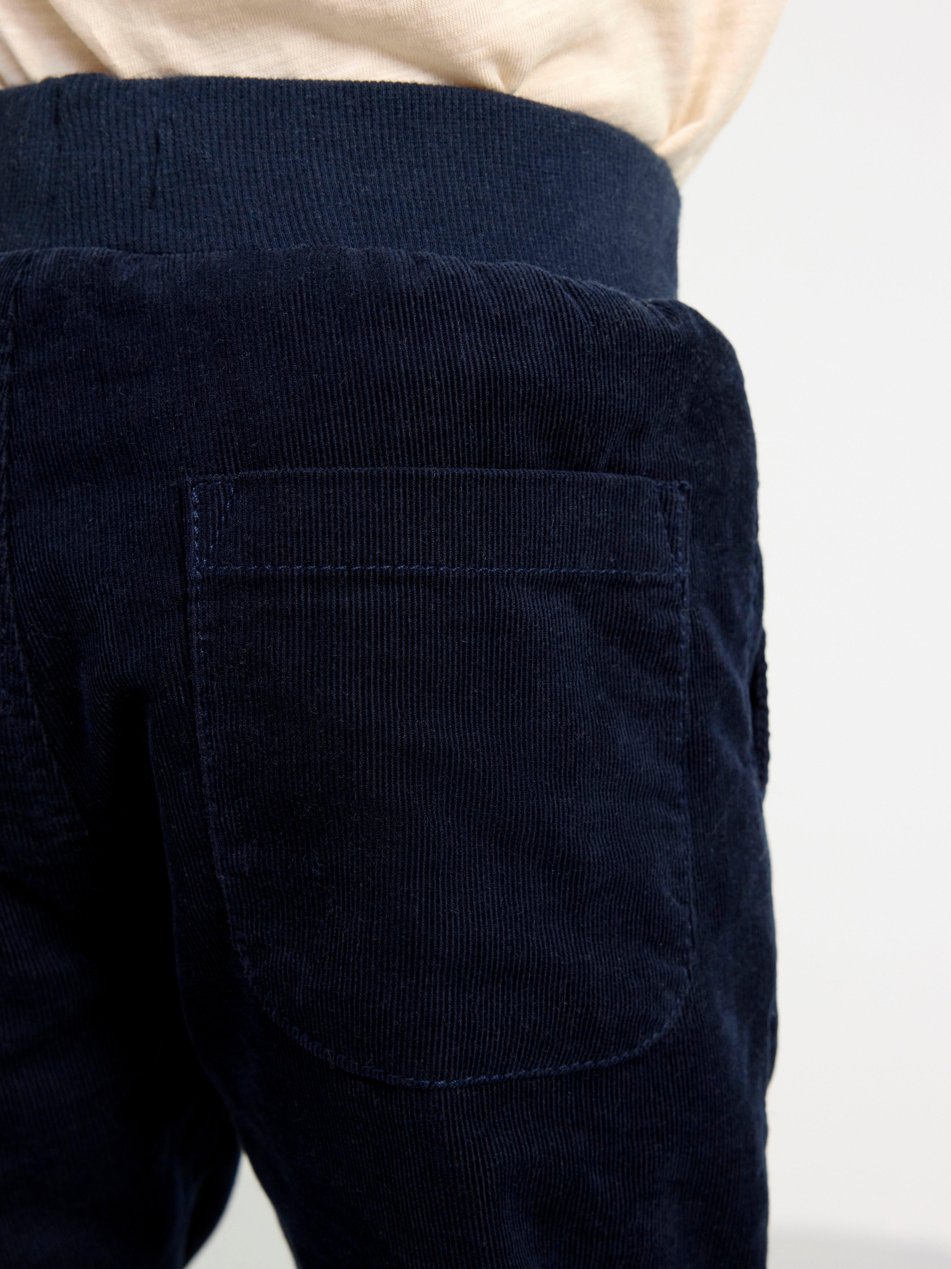 Lined corduroy trousers Dark Navy