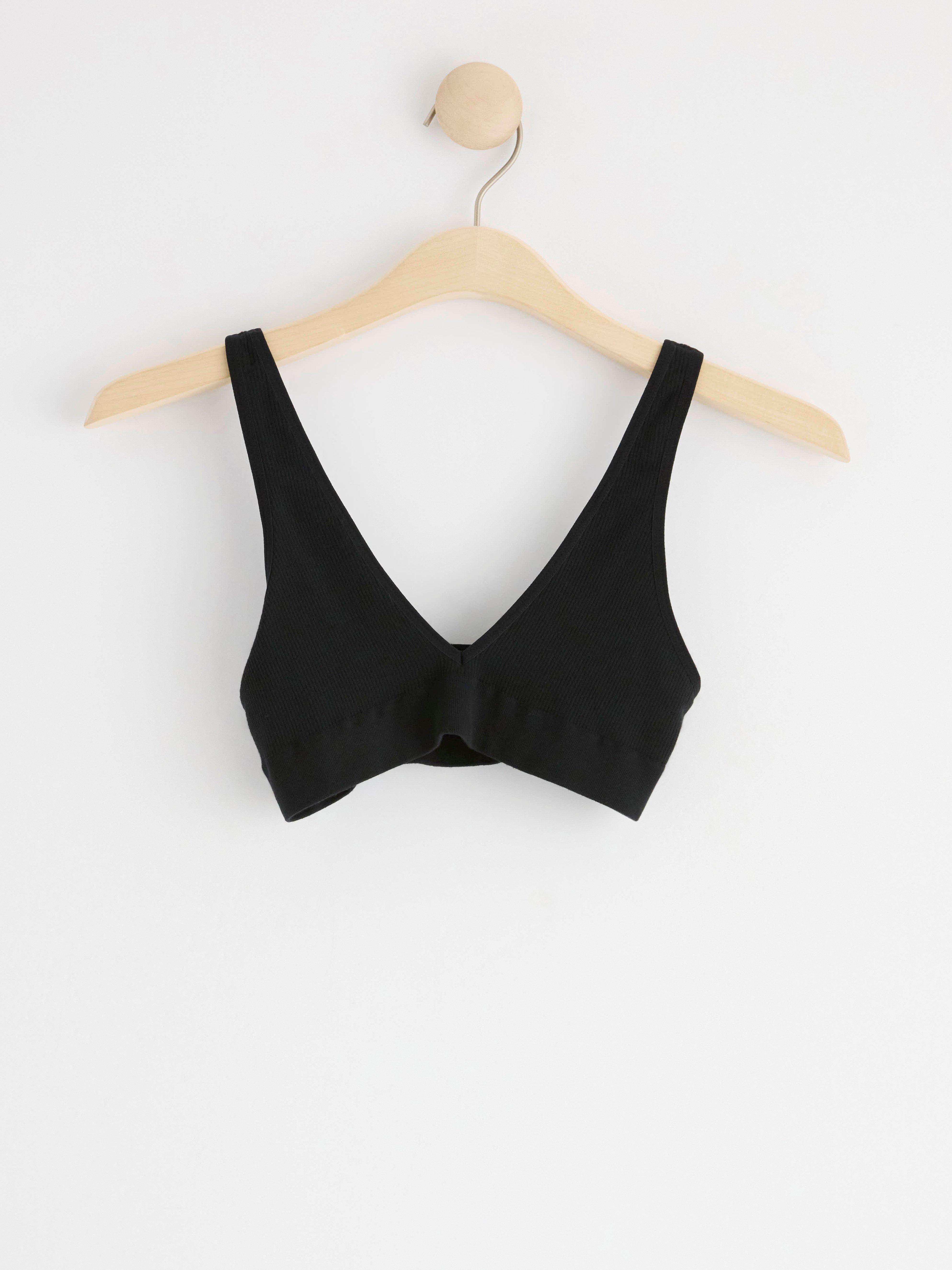 Seamless soft bra Black