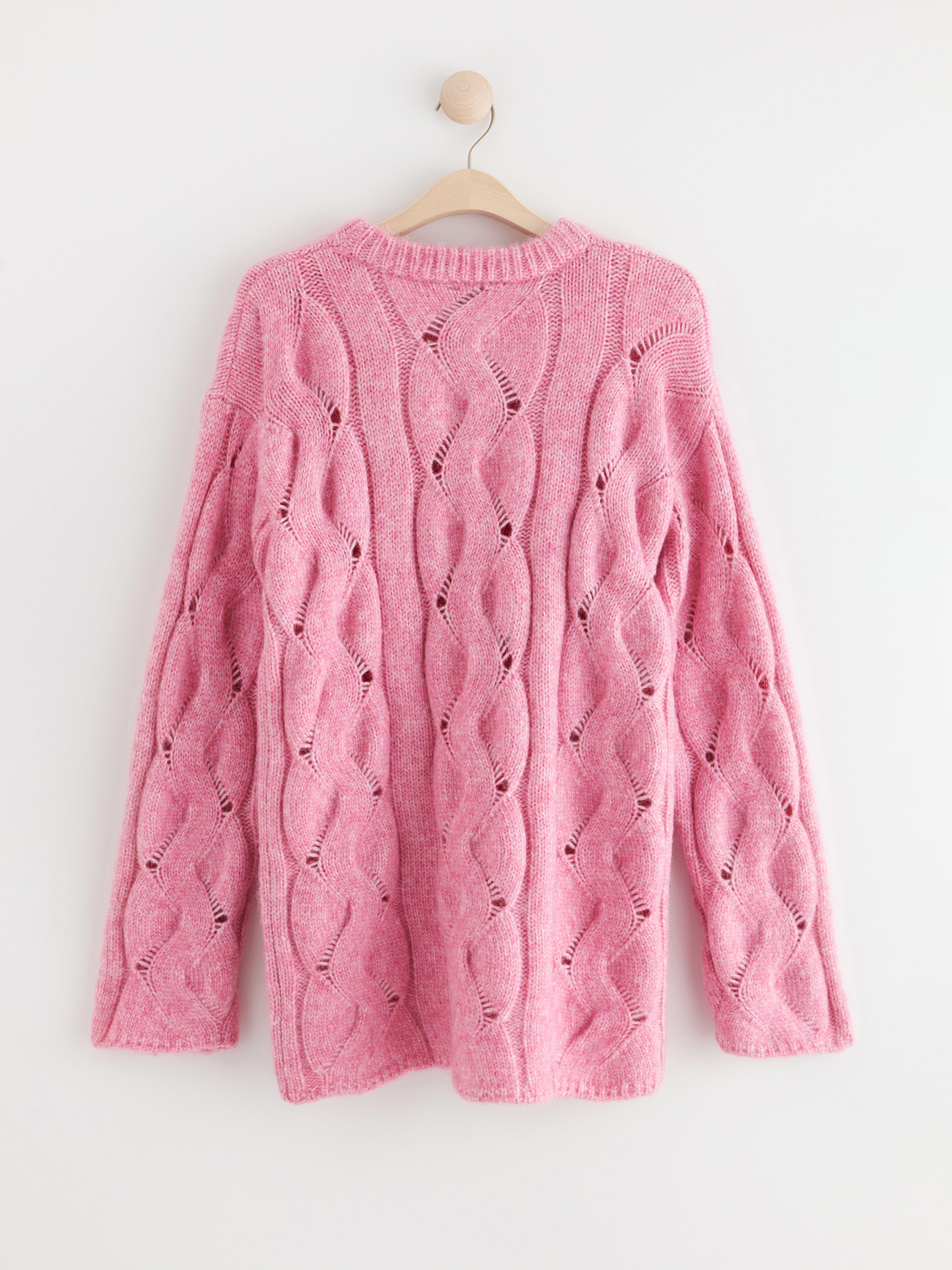 Knitted jumper pink