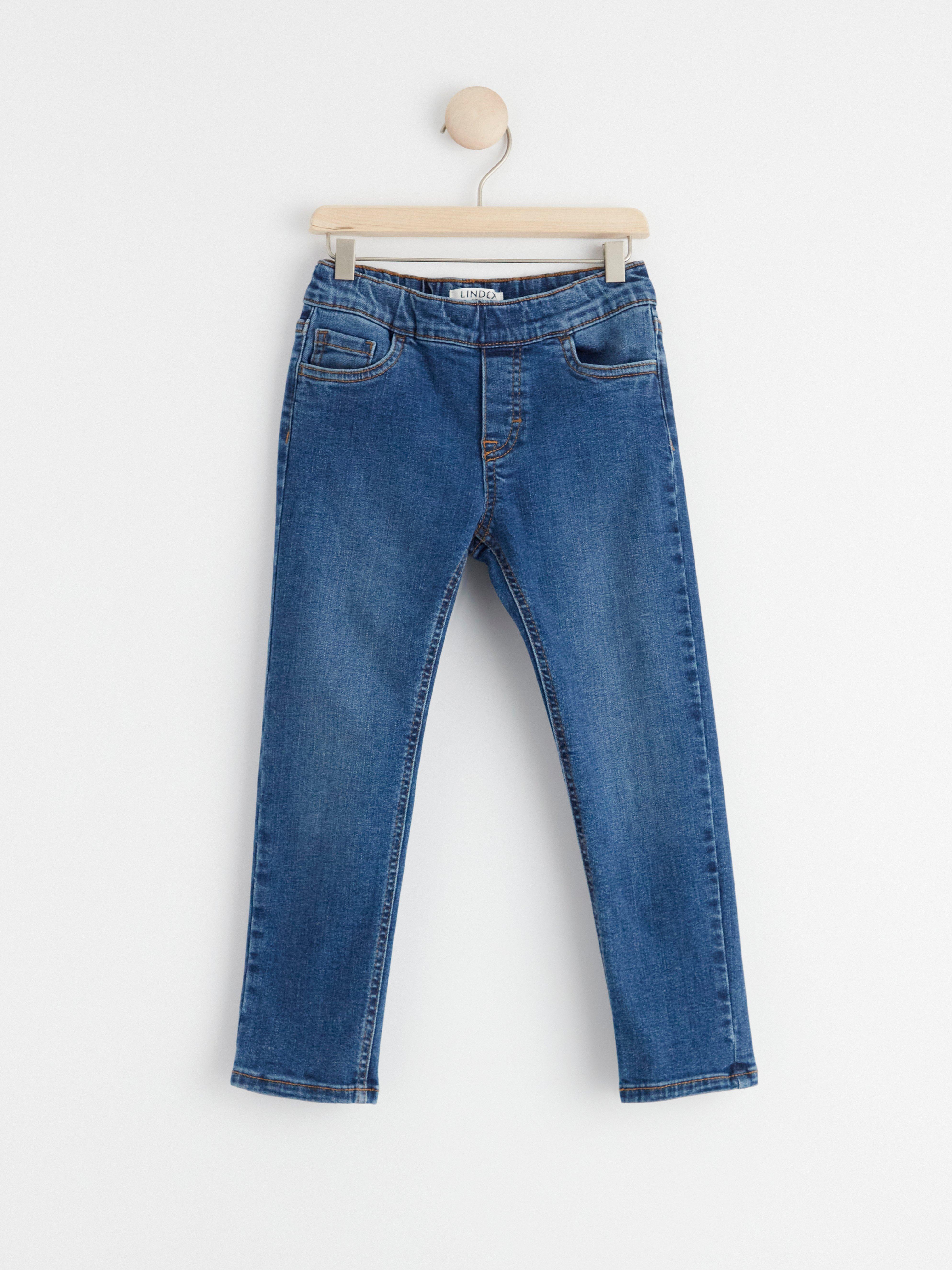STURE Straight regular waist pull-up jeans Denim