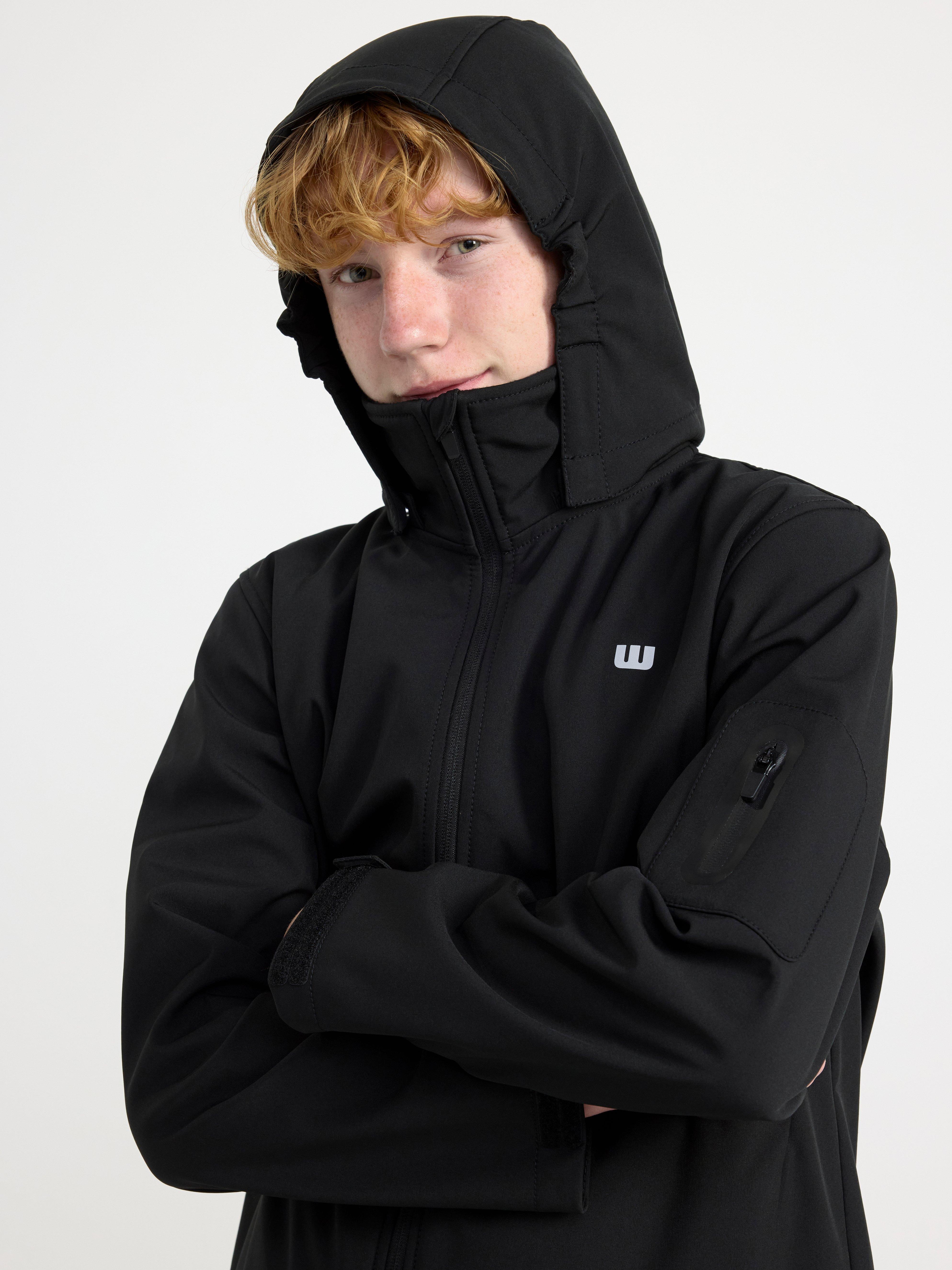 Waterproof softshell jacket Black