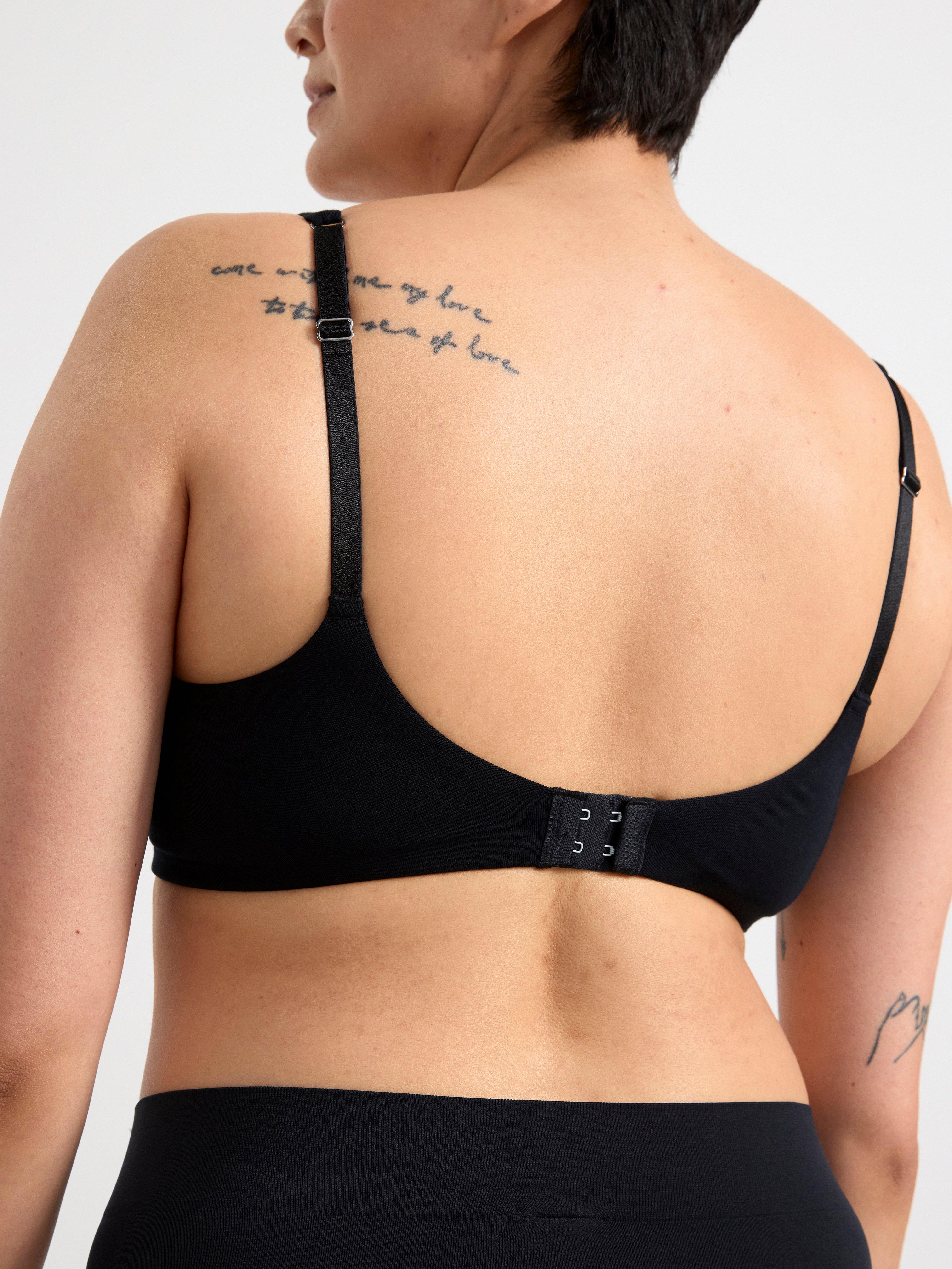 Unpadded underwire bra Black