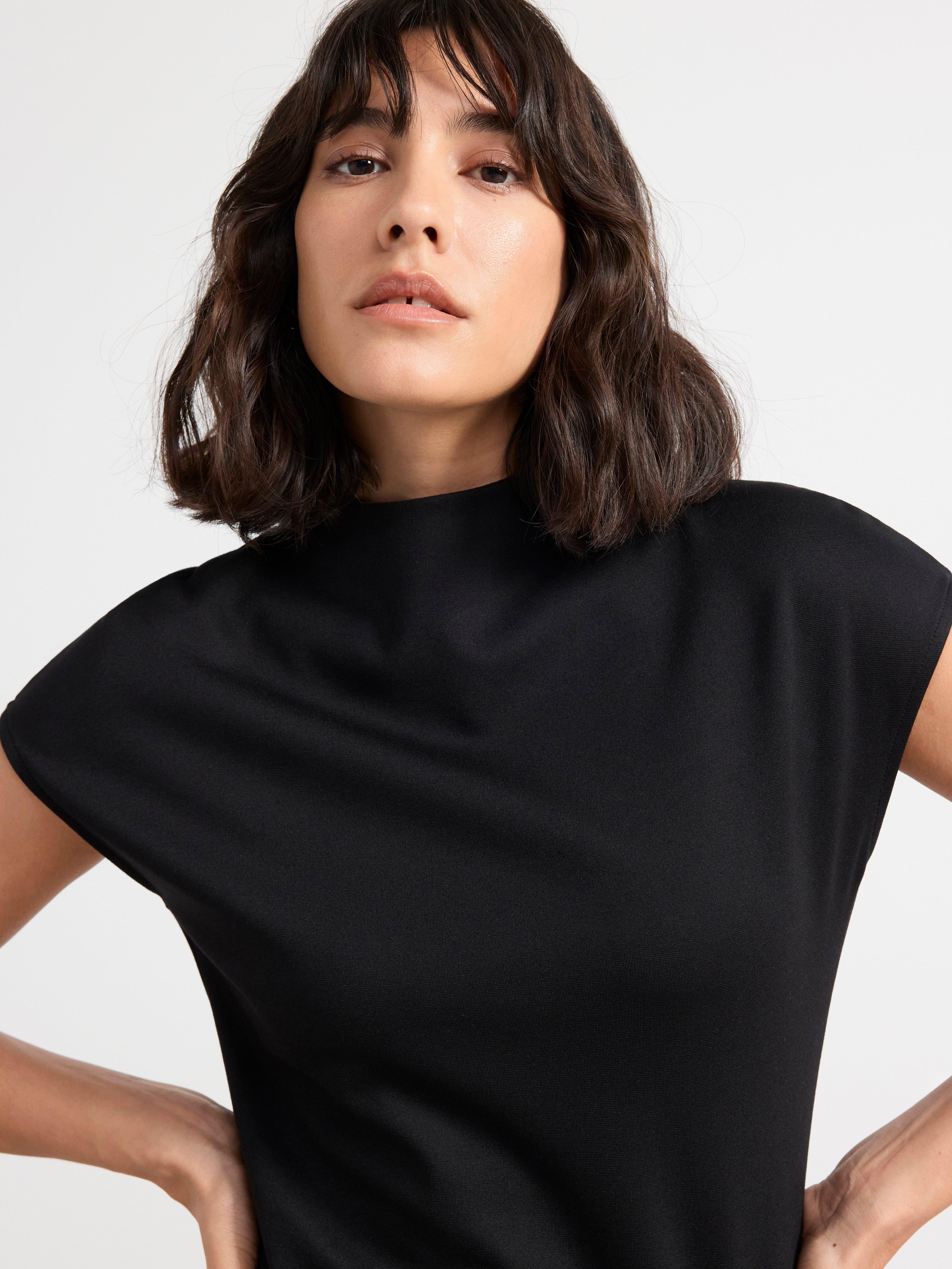 Maxi dress in jersey Black