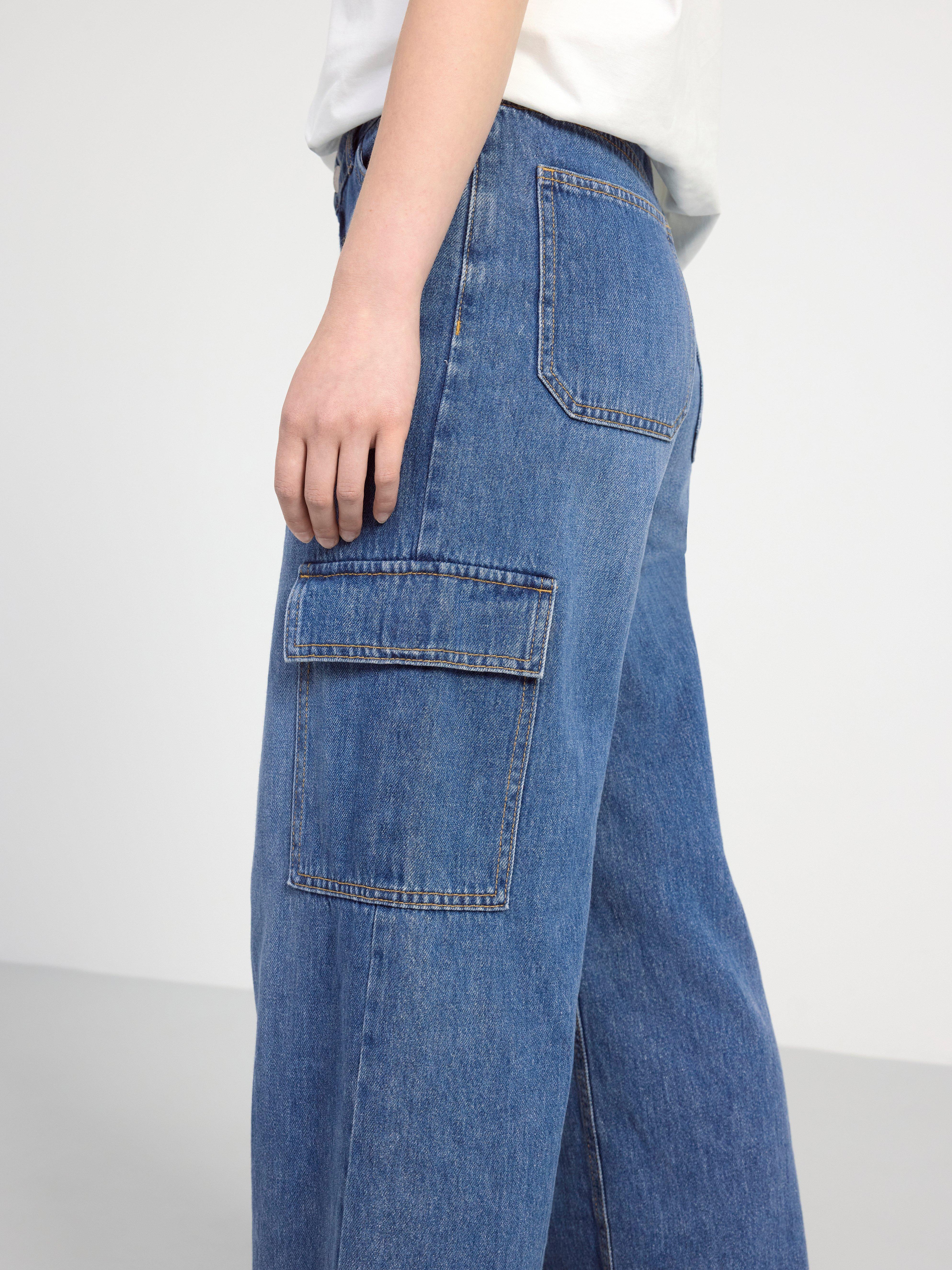 VIOLA Wide cargo jeans Denim