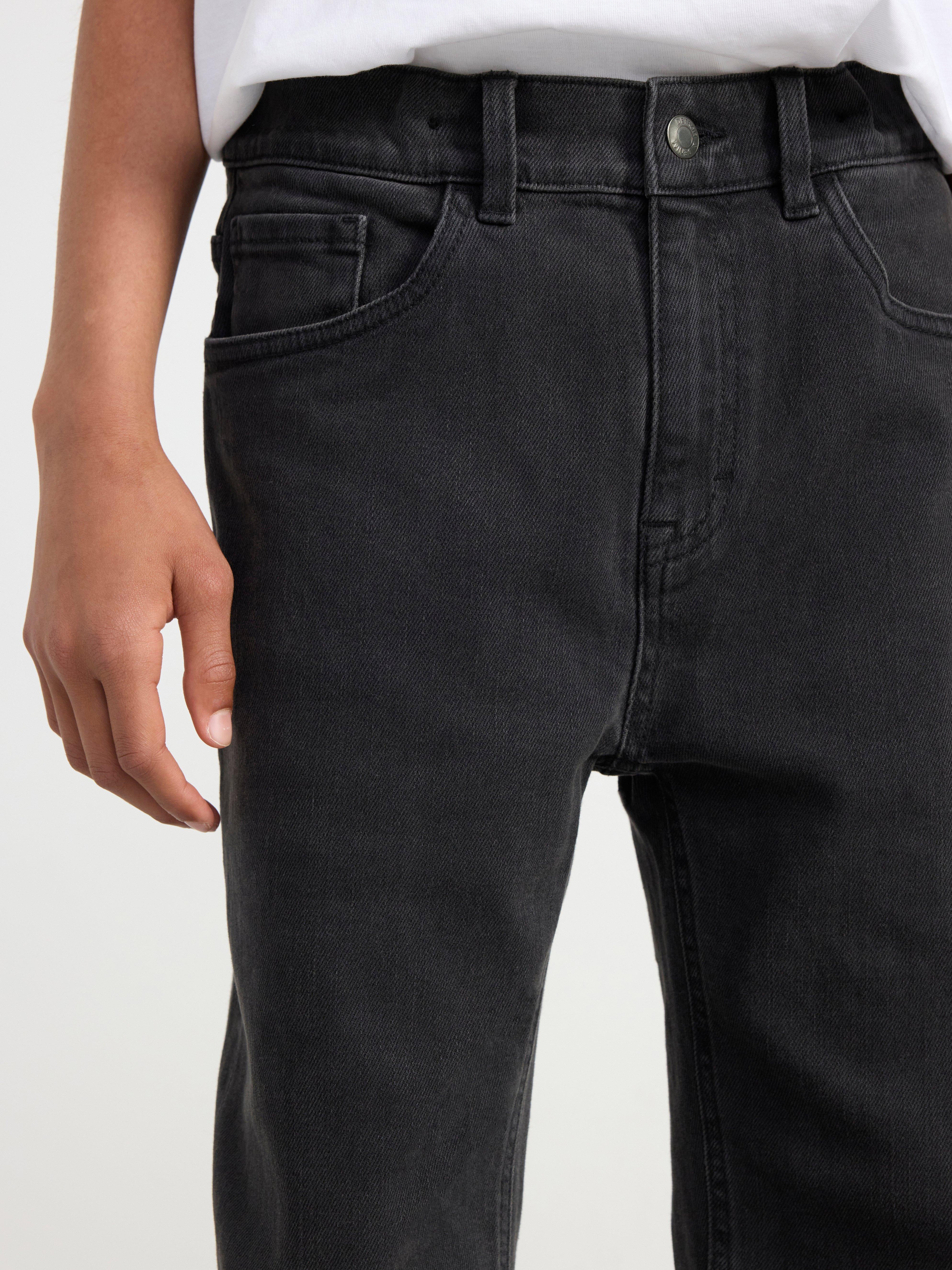 VILGOT Wide straight leg regular waist Black