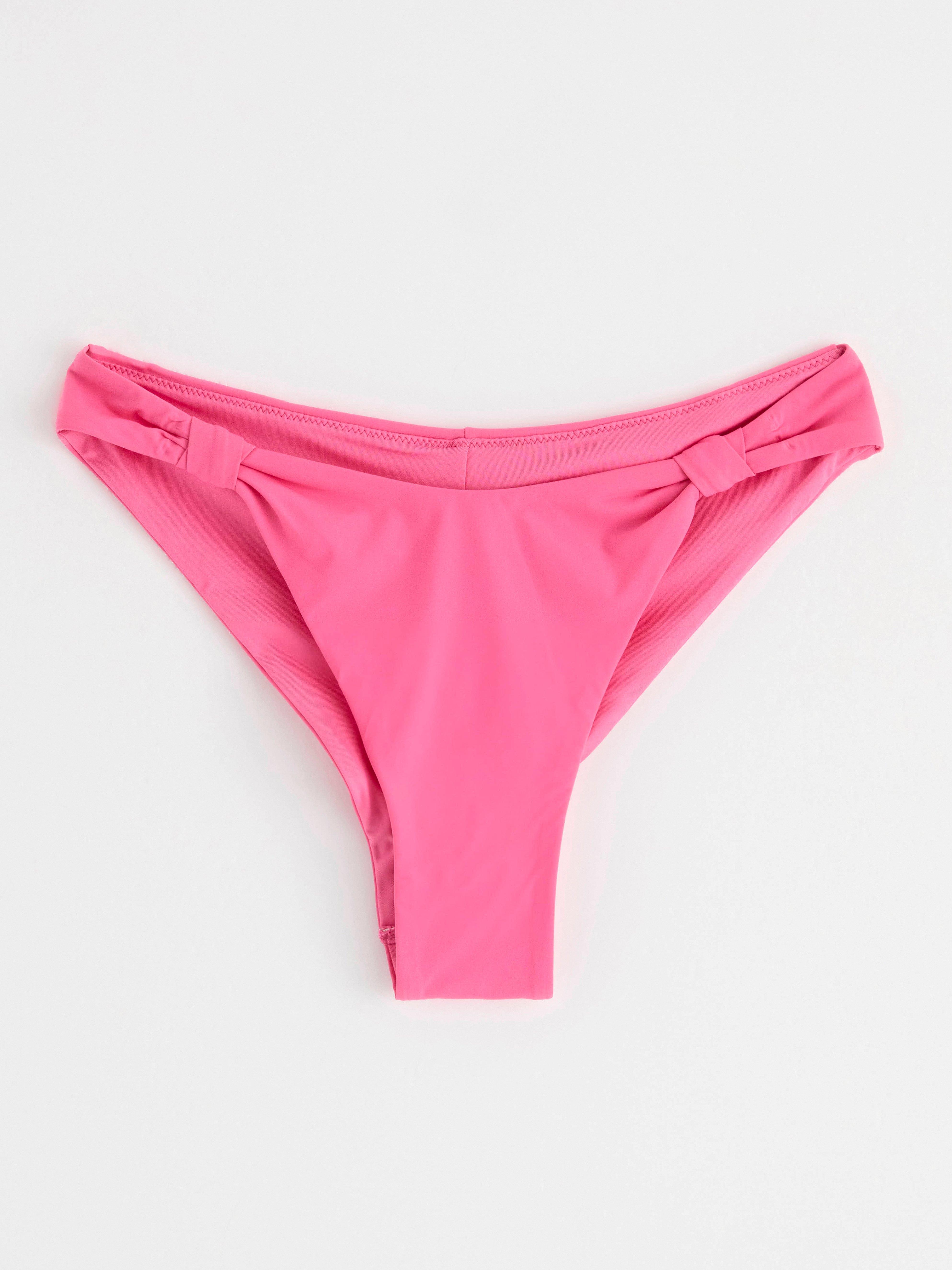 Brazilian regular waist bikini bottom Pink