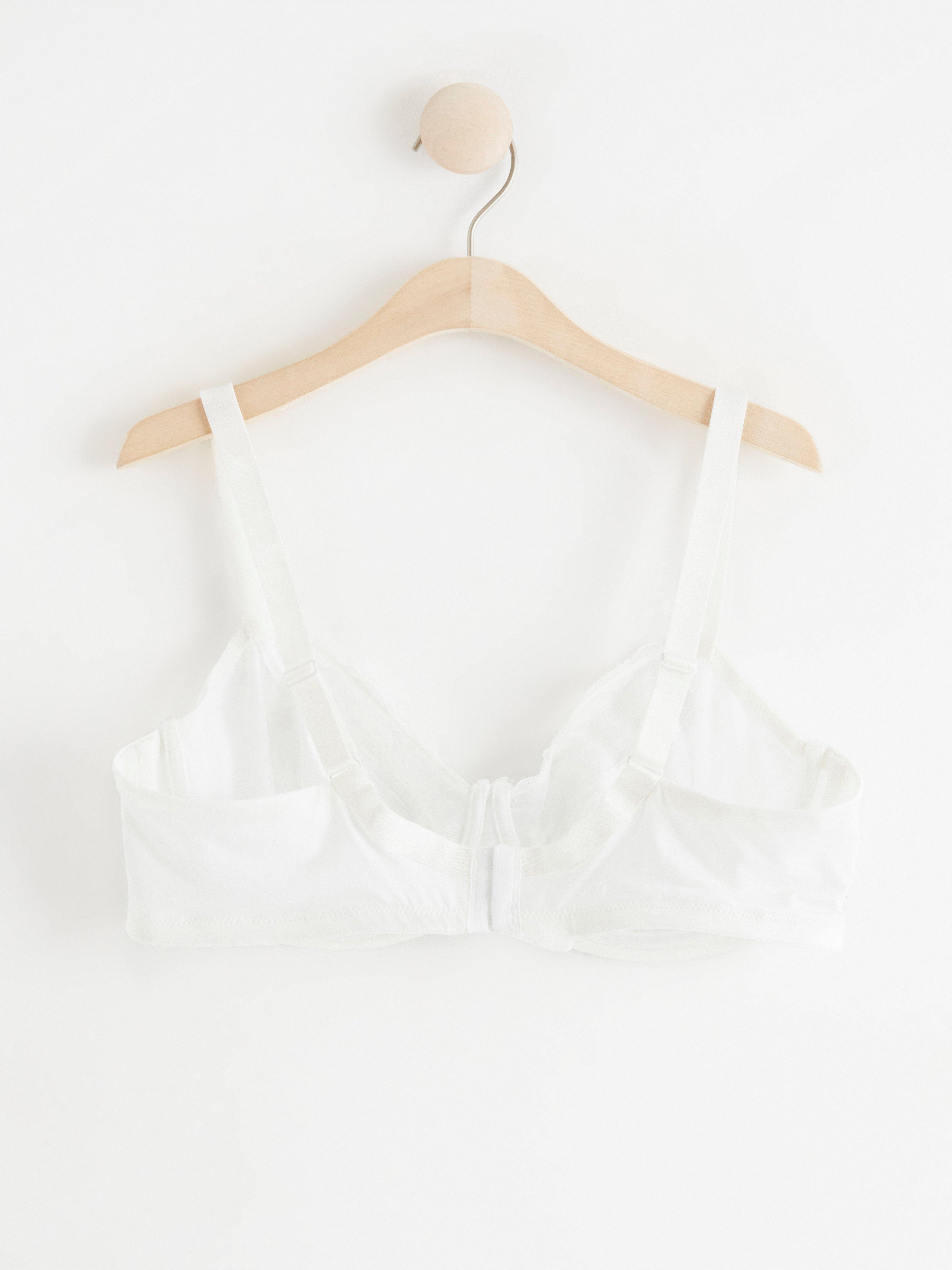 Aster Unpadded Bra White