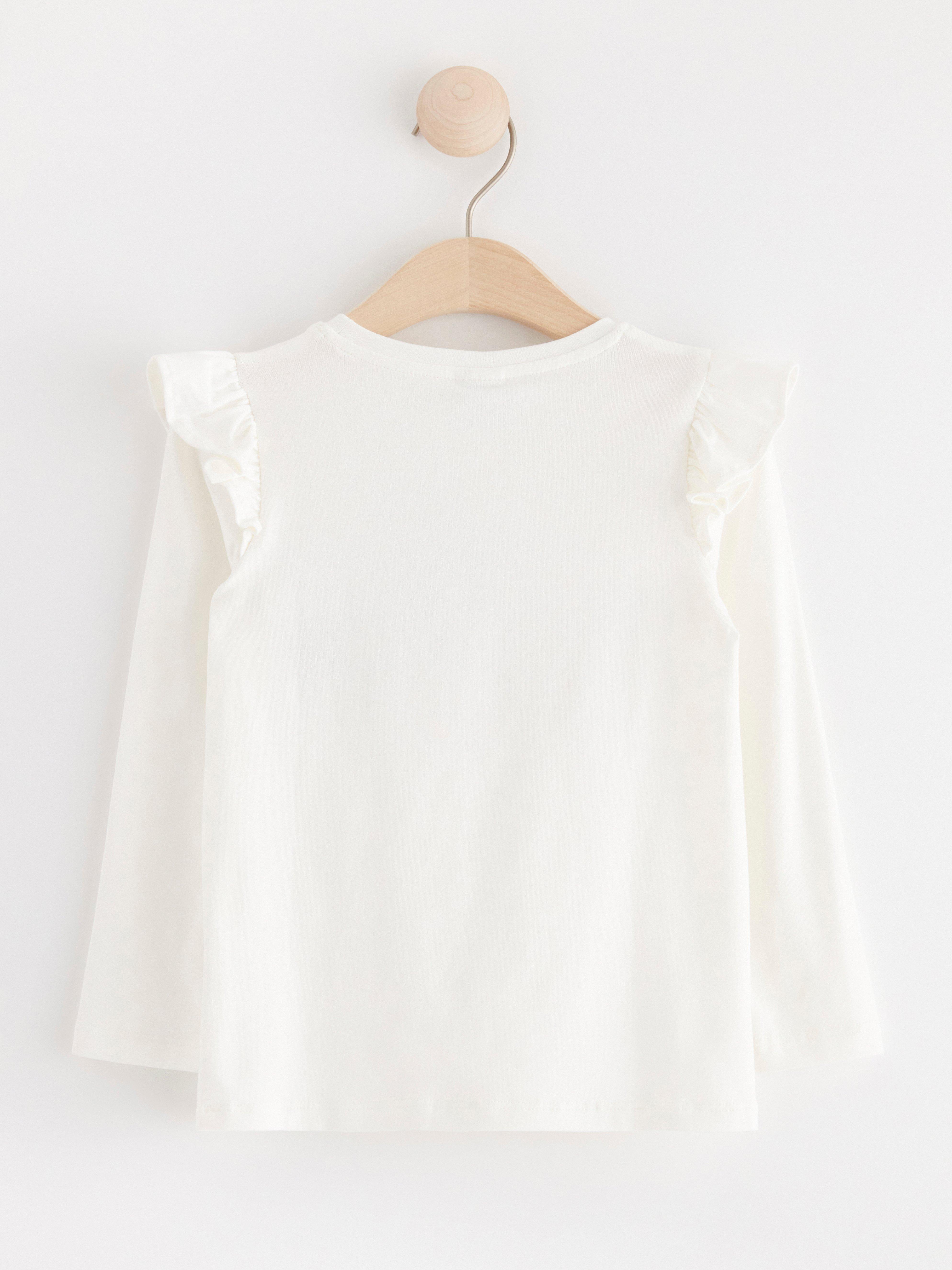 Long sleeve top Light Dusty White