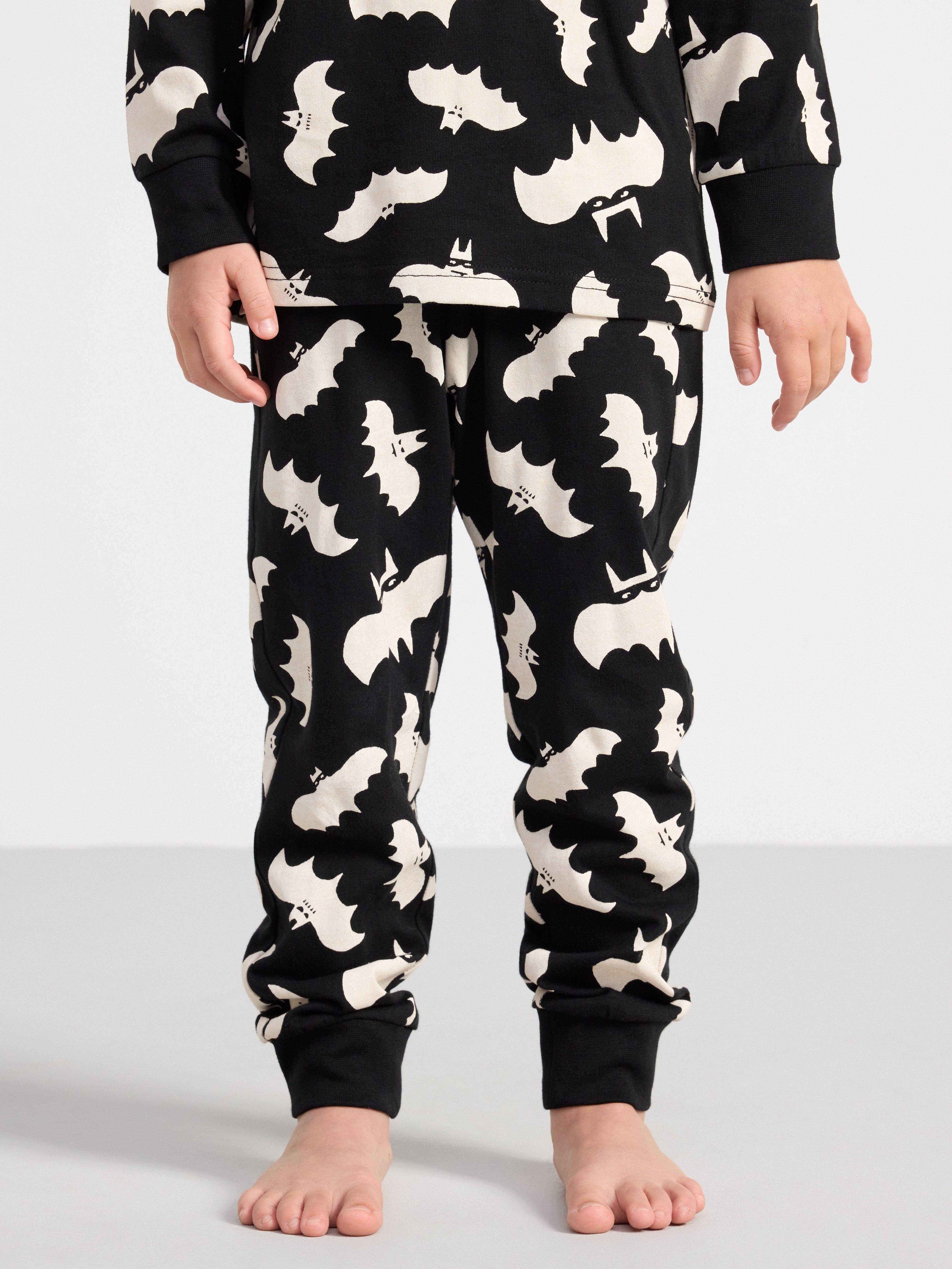 Pyjama set with halloween print Light Beige