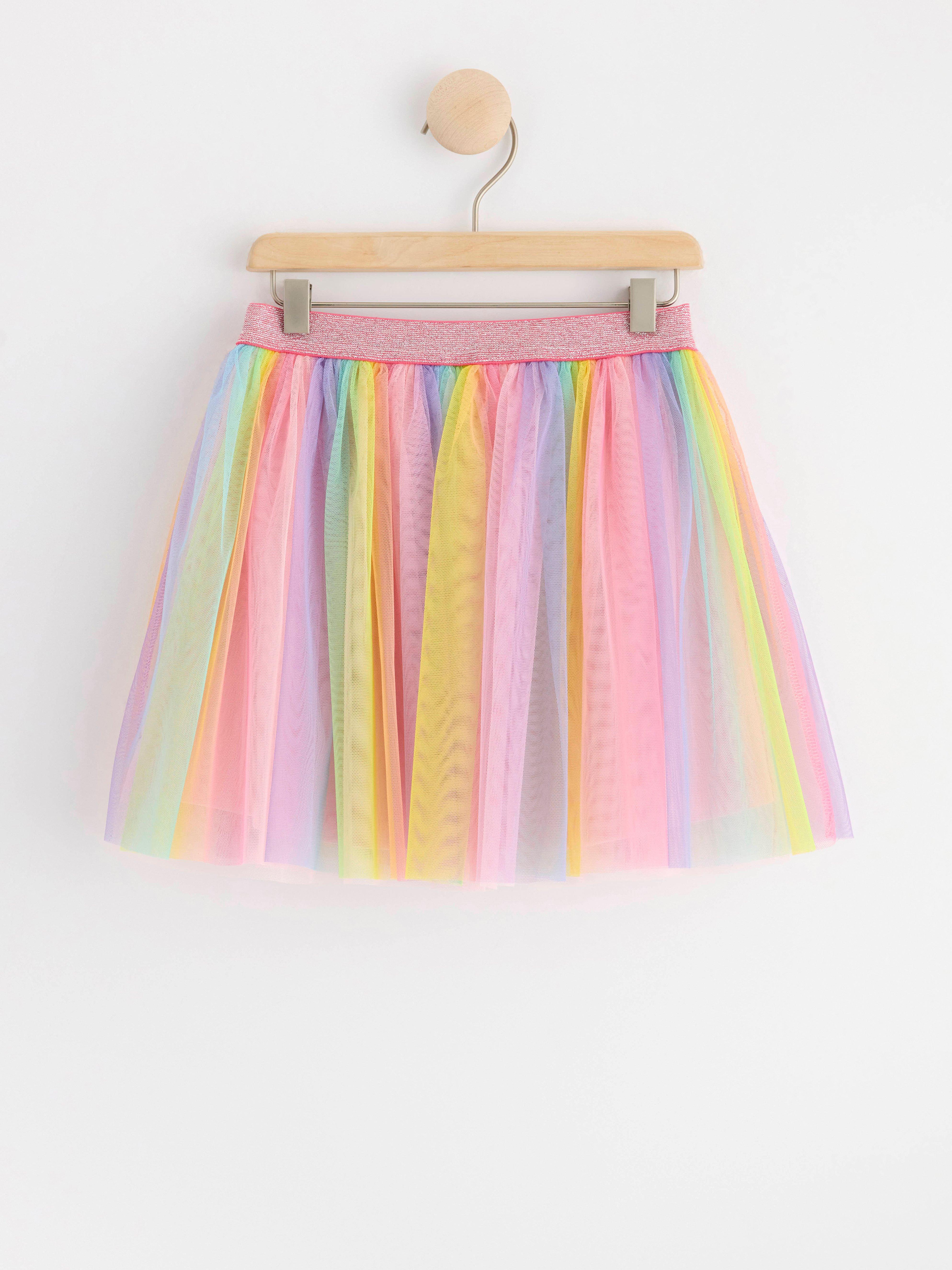 Rainbow tulle skirt Light Pink