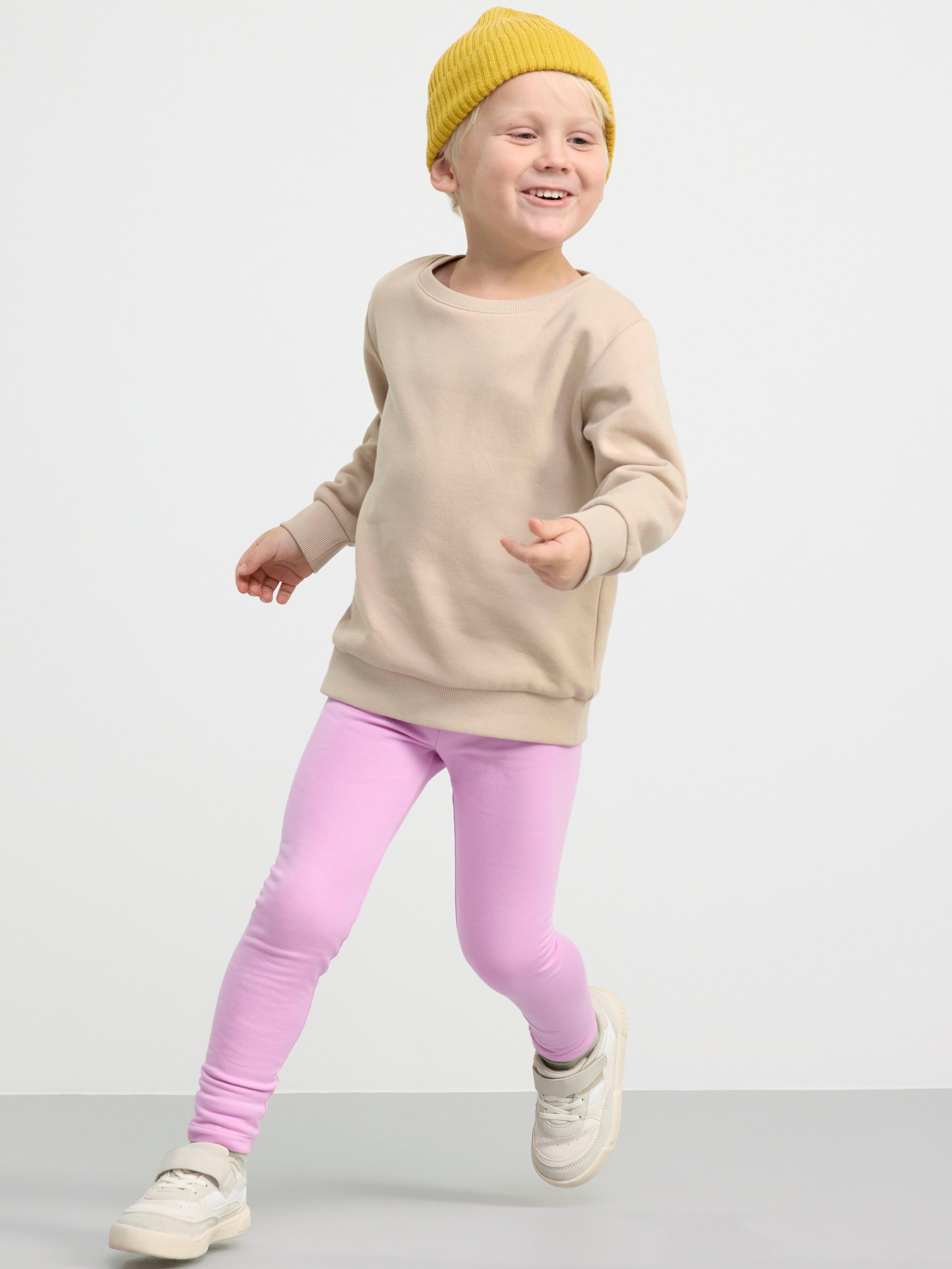 Leggings with brushed inside Light Lilac