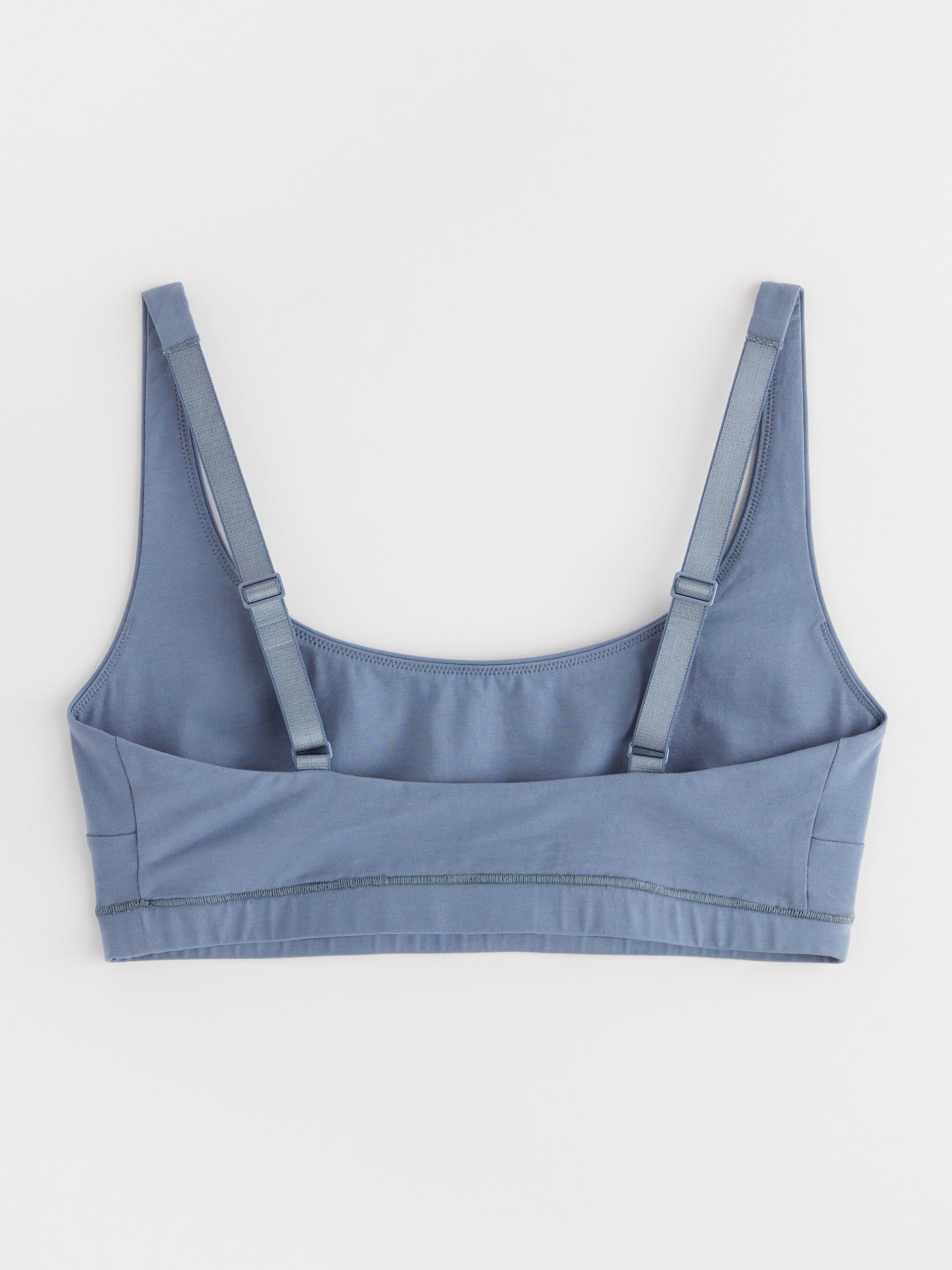 Female Engineering - Pima Cotton Bralette Dark Dusty Blue
